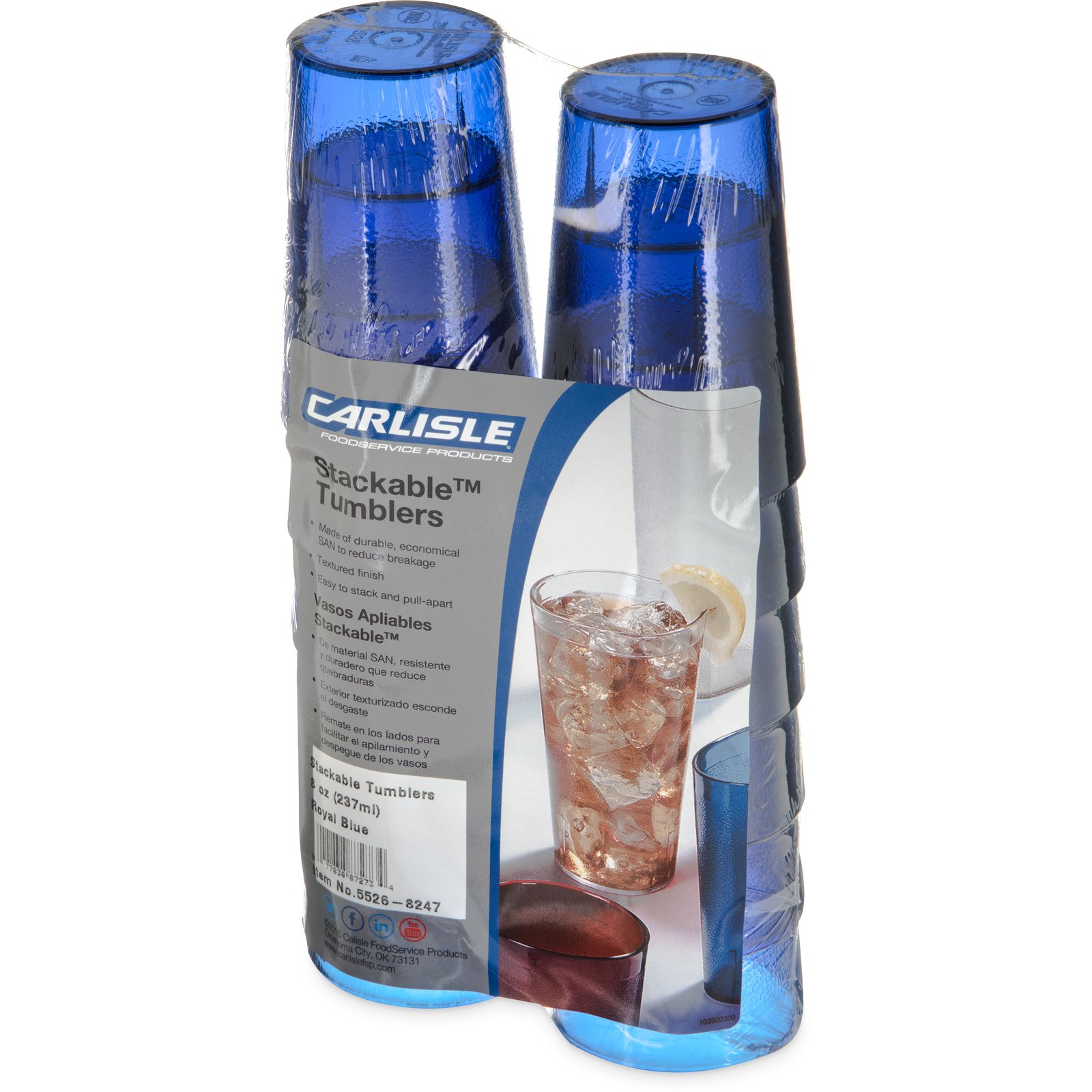 Carlisle, 5212-8247, Tumbler, Plastic