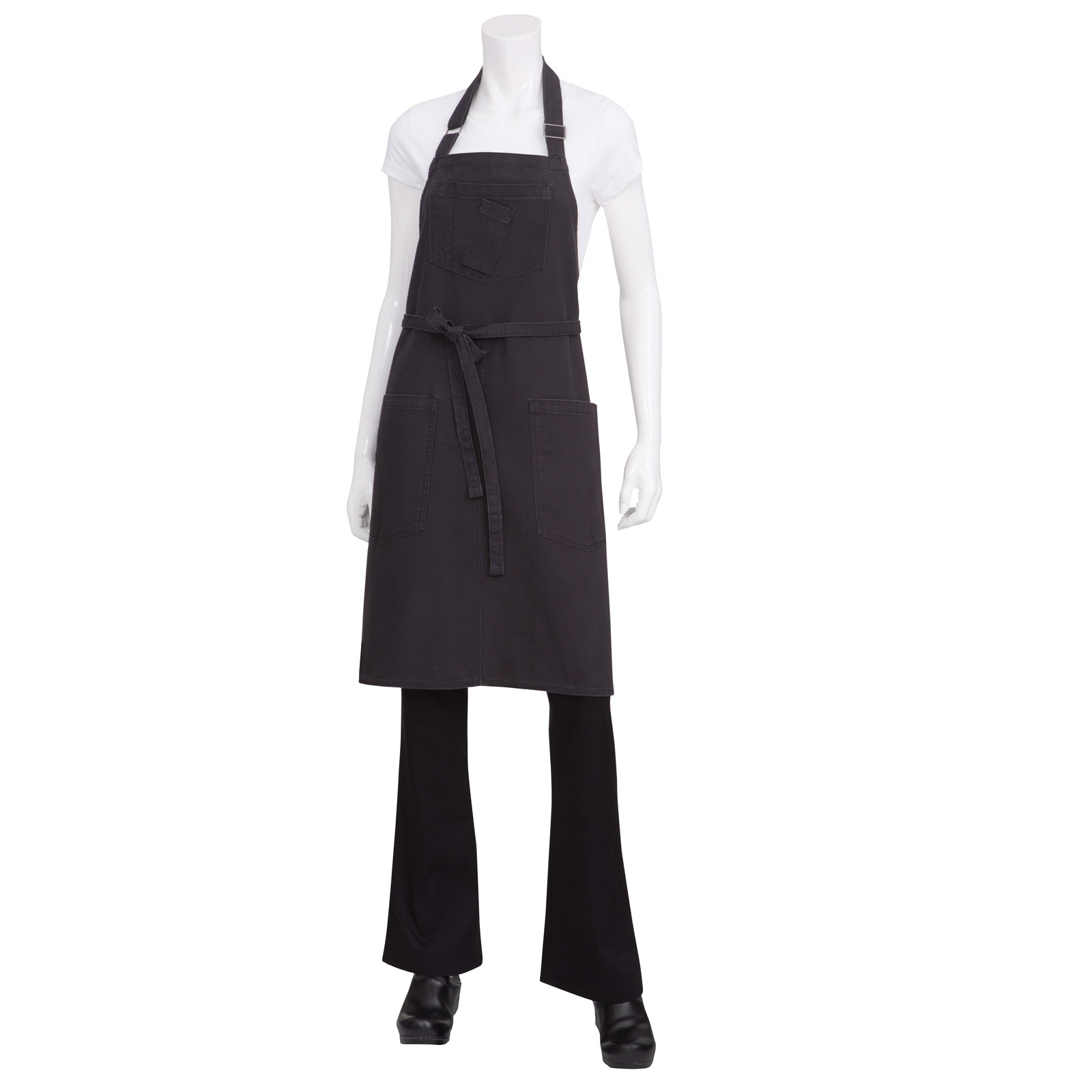 Chef Works, ABKV053-SGY-0, Bib Apron