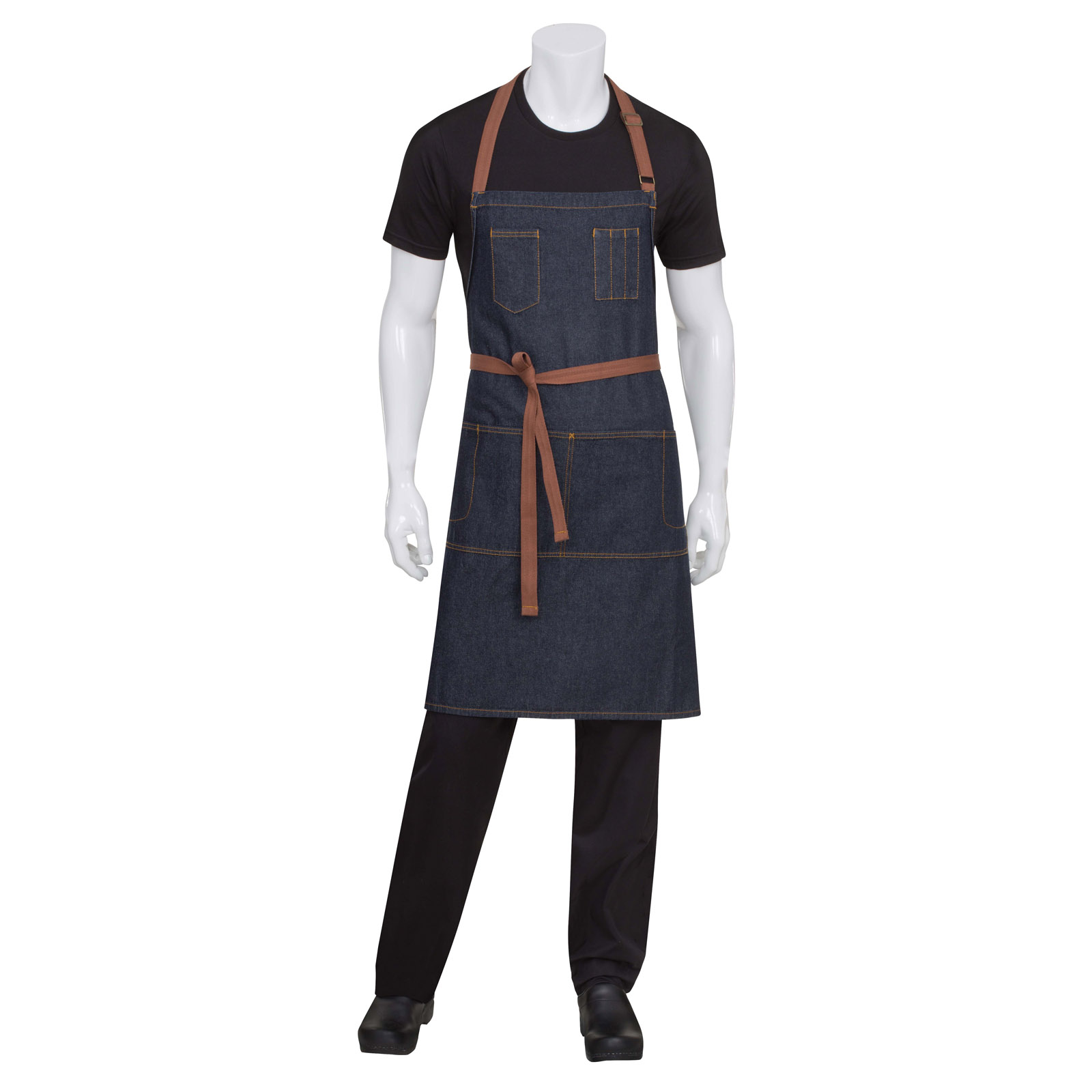 Chef Works, AB035-IBL-0, Bib Apron