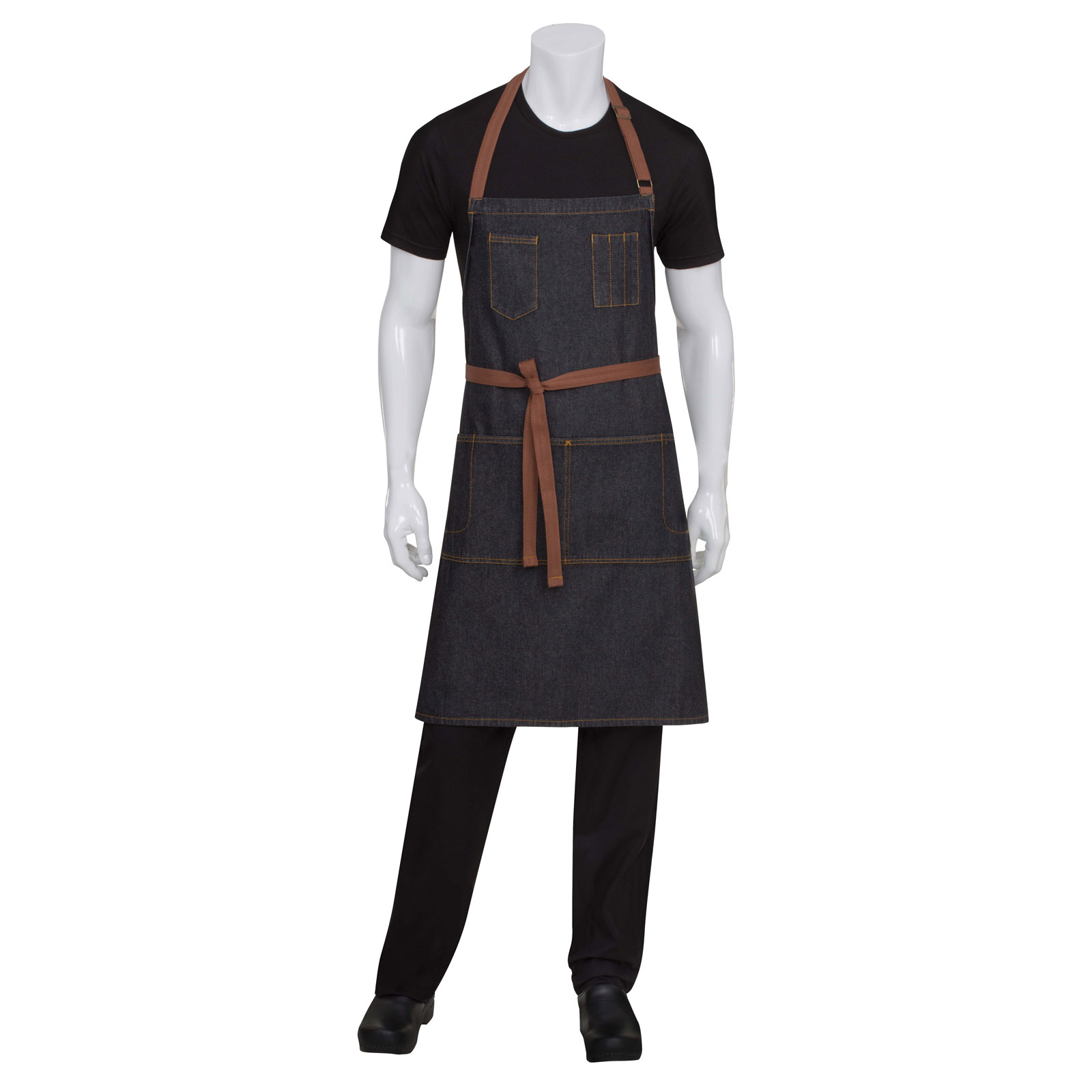 Chef Works, AB035-BLK-0, Bib Apron