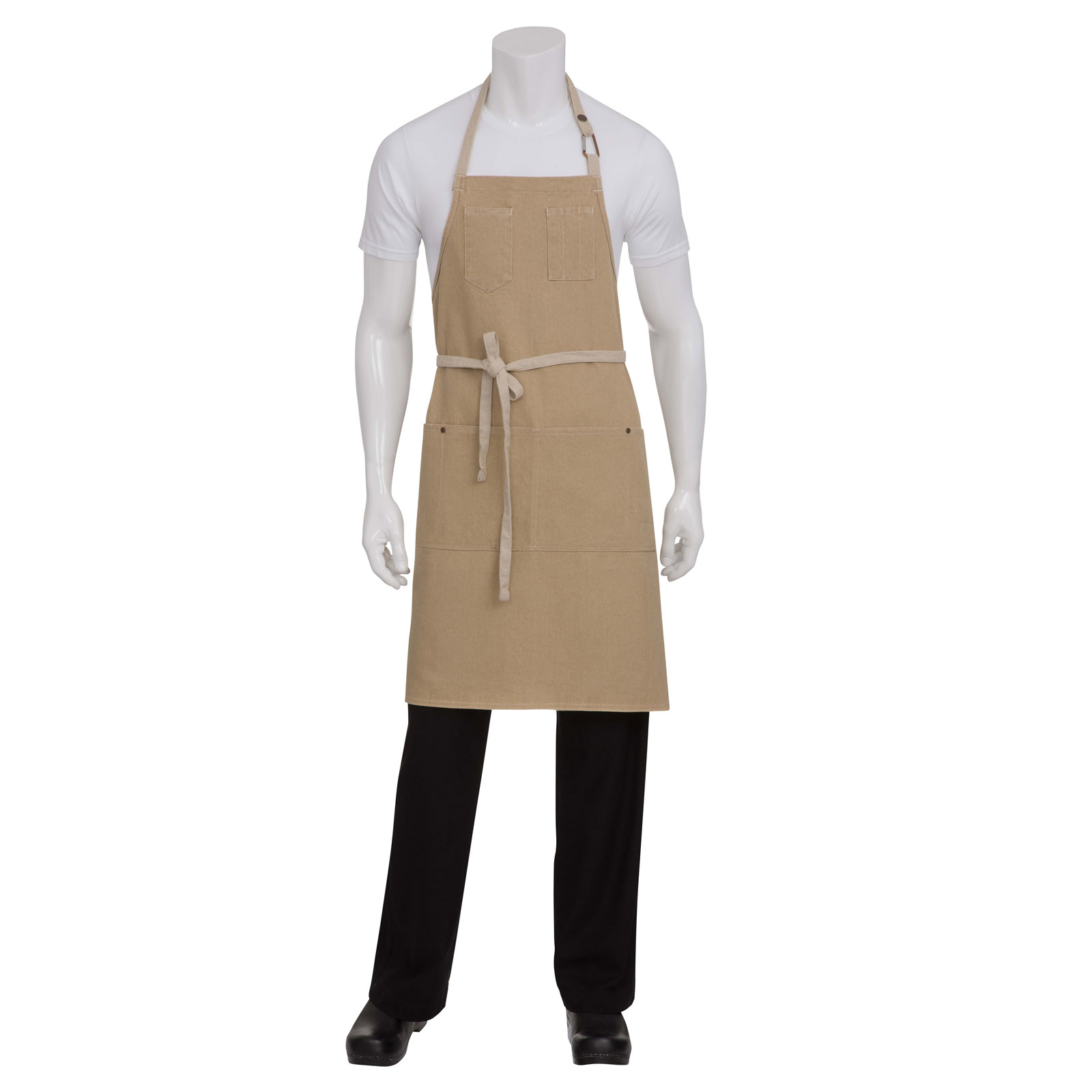 Chef Works, ABCD056-NAT-0, Bib Apron