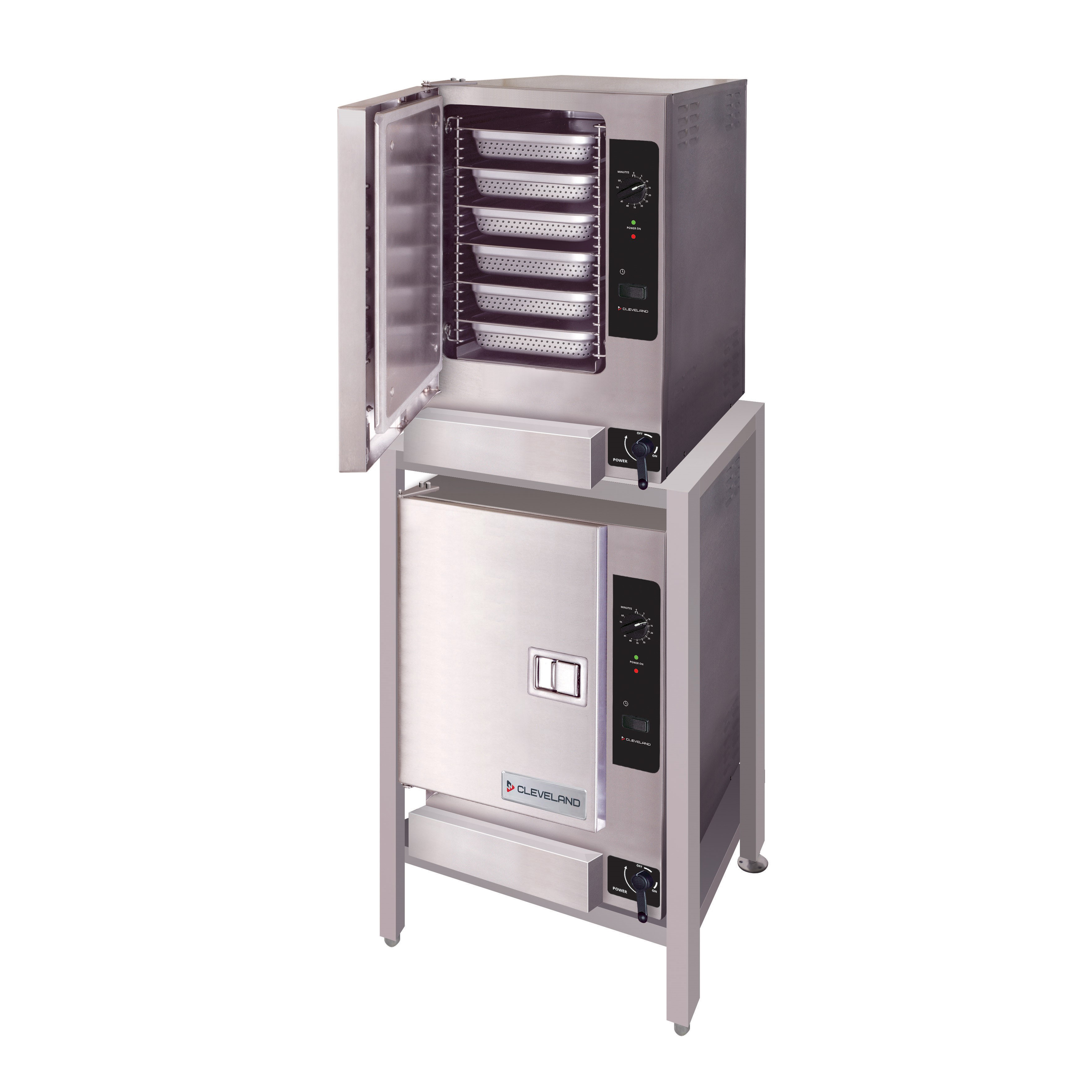 Cleveland, (2) 22CGT66.1, Steamer, Convection, Gas, Boilerless, Floor Model