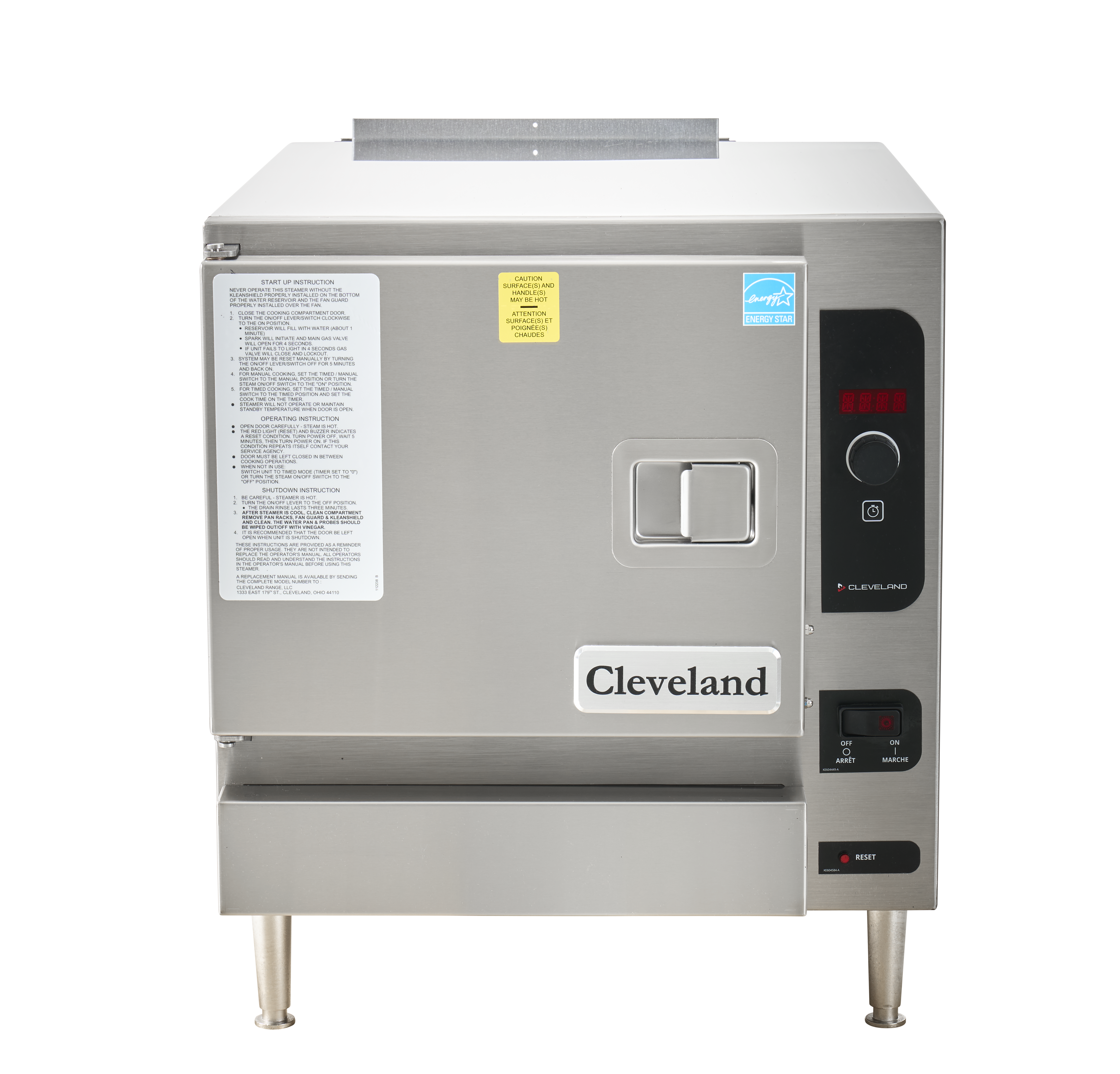 Cleveland, 22CGT3.1, Steamer, Convection, Boilerless, Countertop, Gas