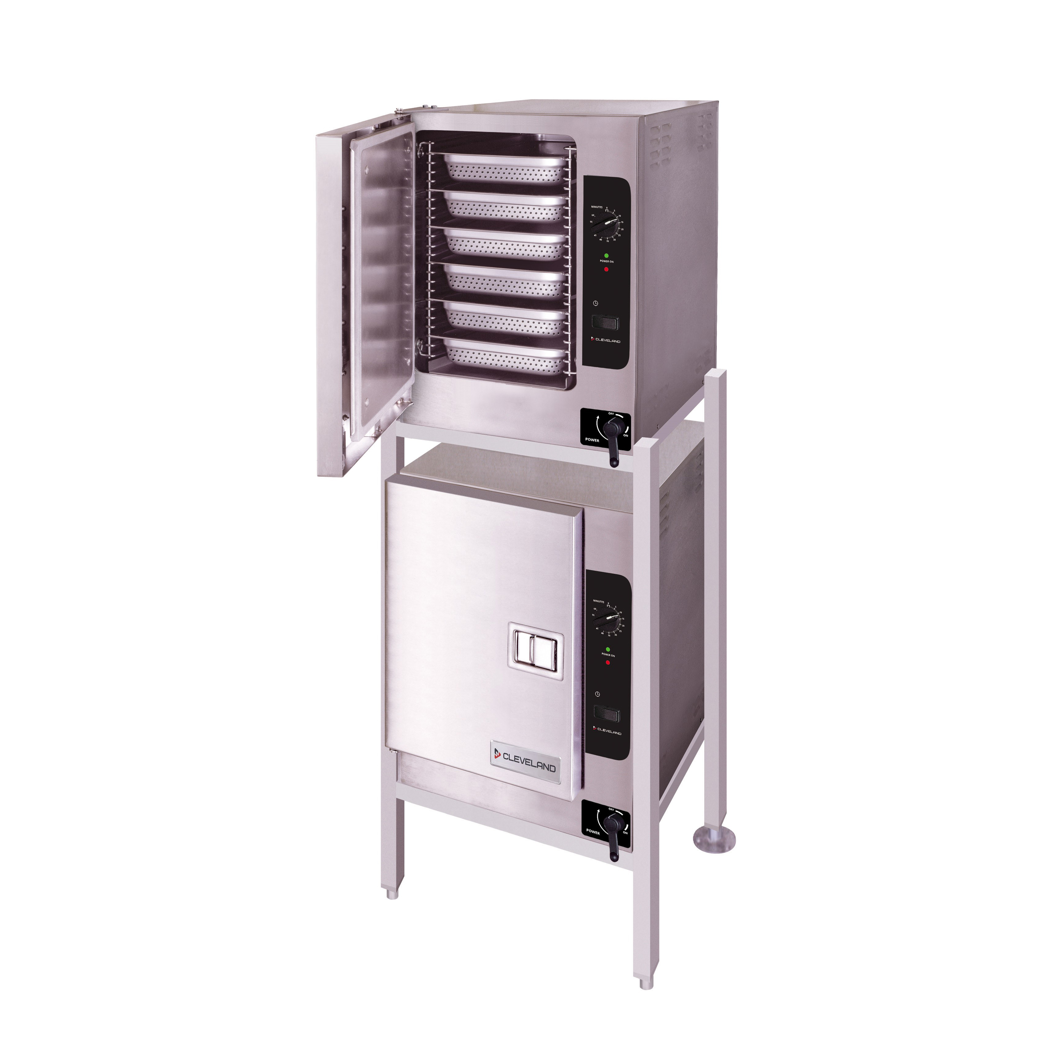 Cleveland, (2) 22CET66.1, Steamer, Convection, Electric, Boilerless, Floor Model