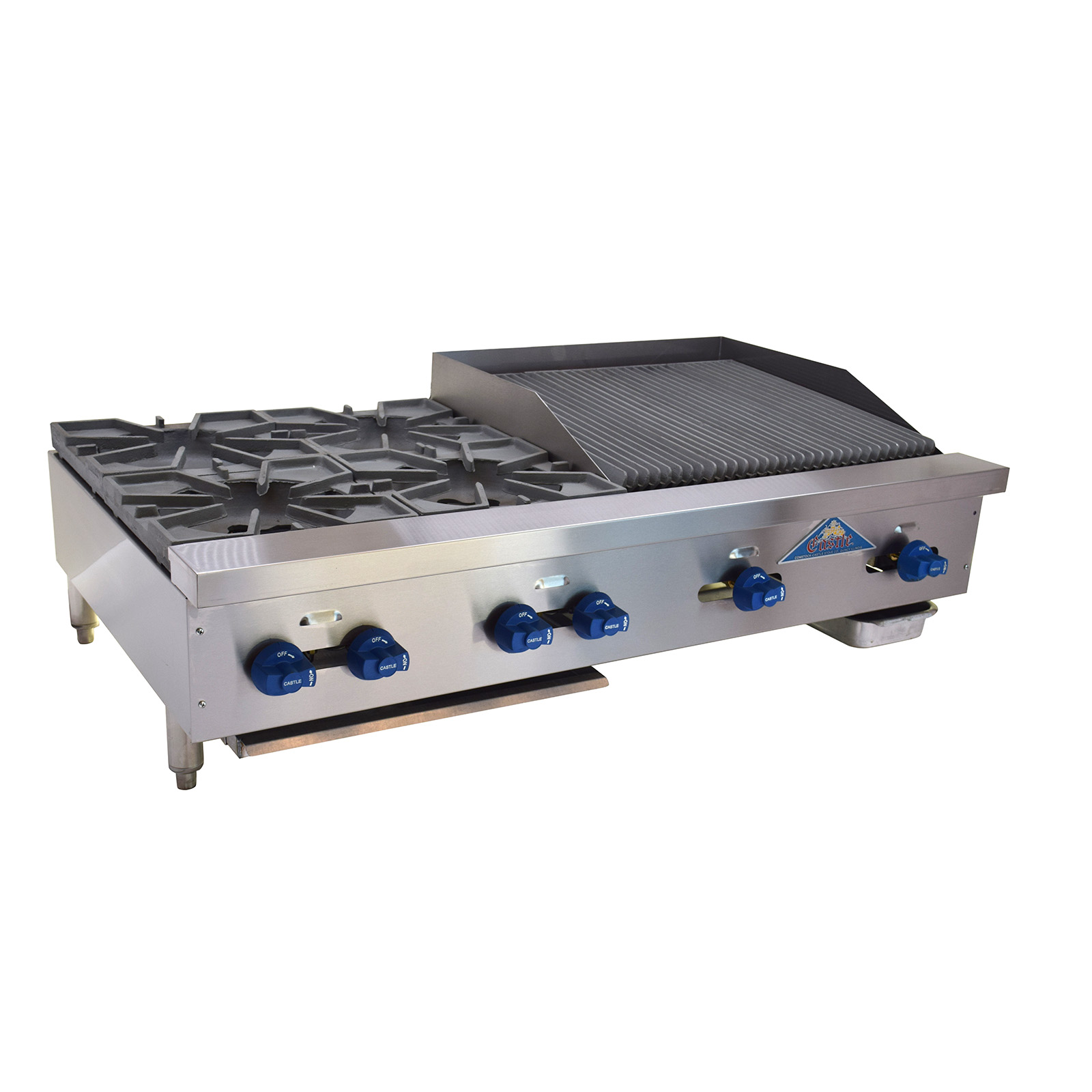 Comstock-Castle, FHP48-24-2RB, Griddle / Charbroiler, Gas, Countertop
