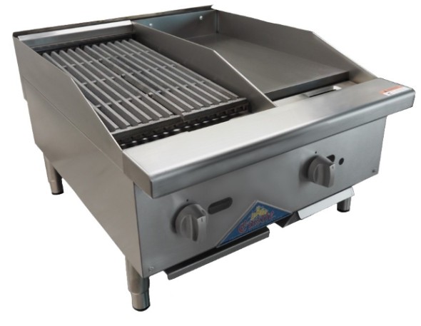 Comstock-Castle, CS-12C-12G, Griddle / Charbroiler, Gas, Countertop, 24" W