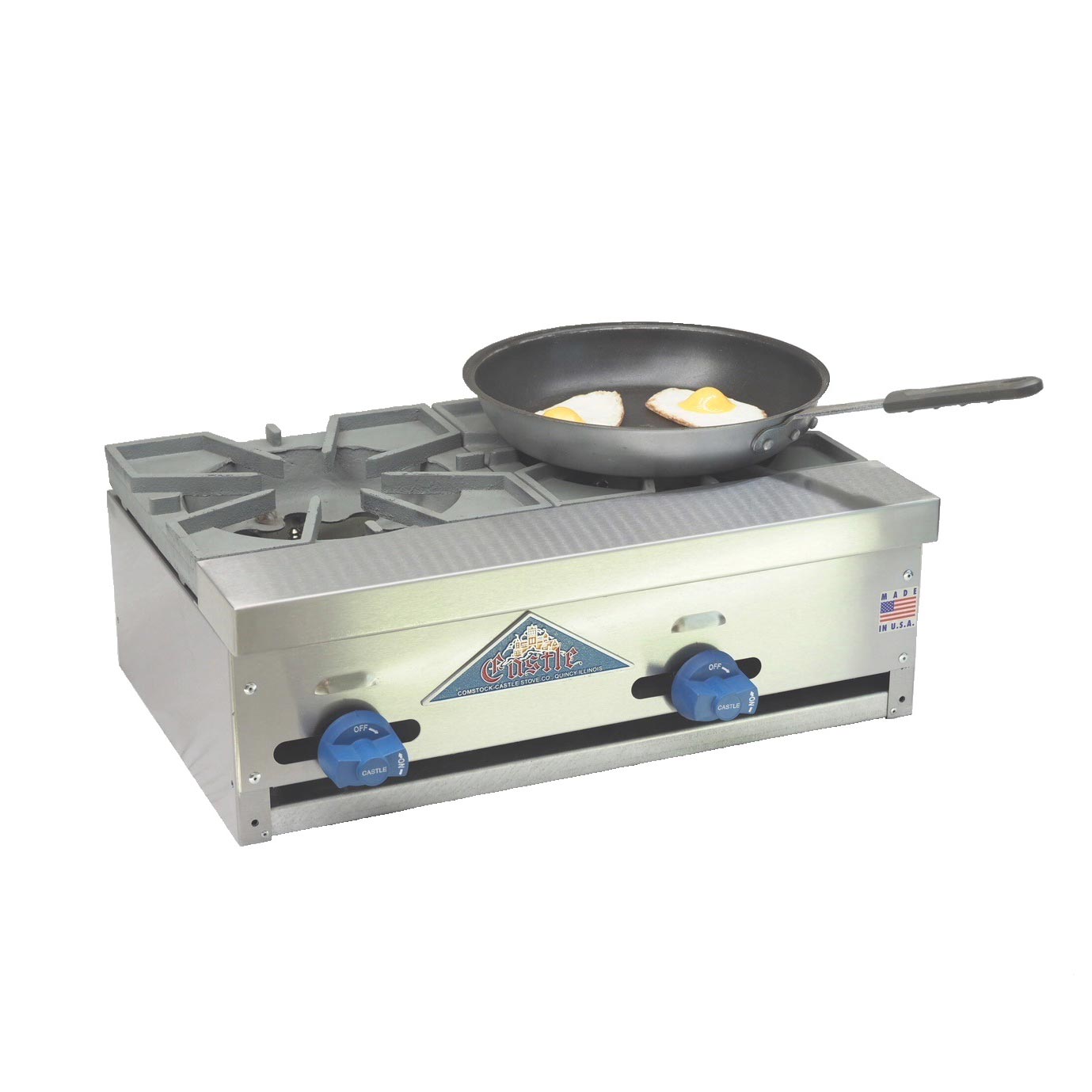 Comstock-Castle, FHP24-1LB, Charbroiler / Hotplate, Gas, Countertop