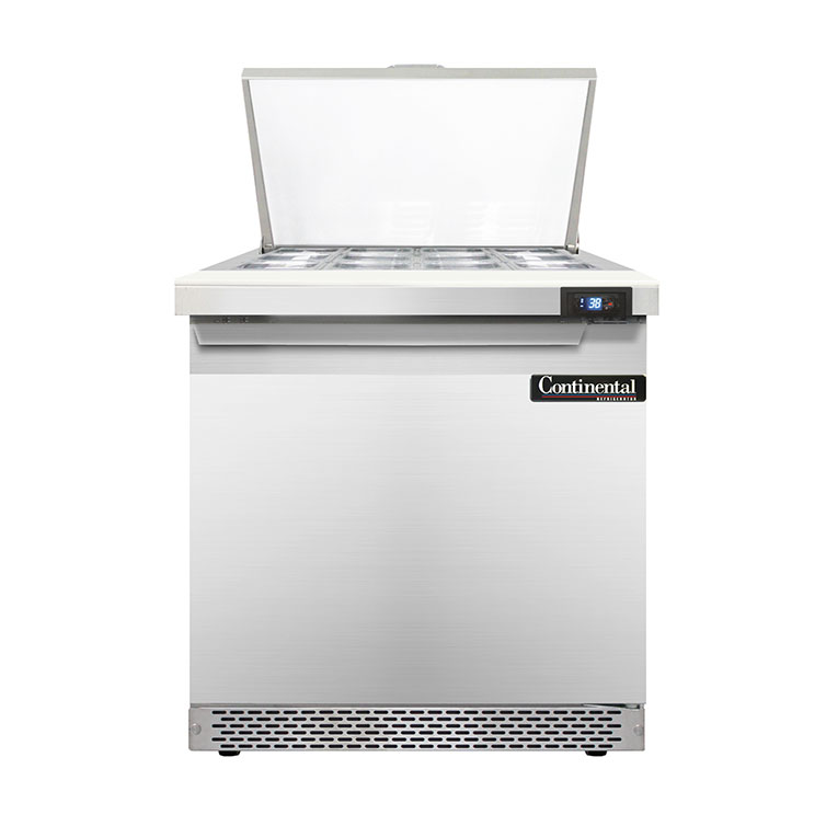 Continental Refrigerator, D32N12M-FB, Refrigerated Counter, Mega Top Sandwich / Salad Unit