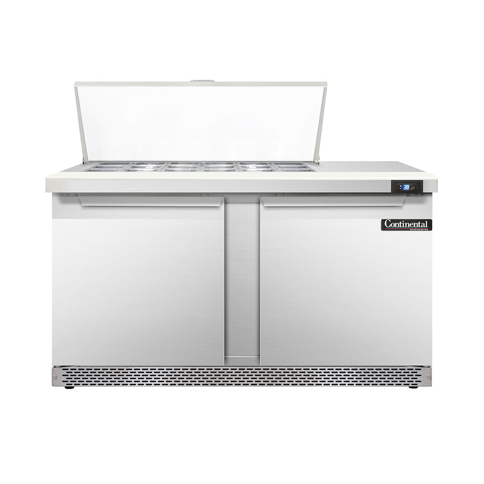 Continental Refrigerator, D60N18M-FB, Refrigerated Counter, Mega Top Sandwich / Salad Unit