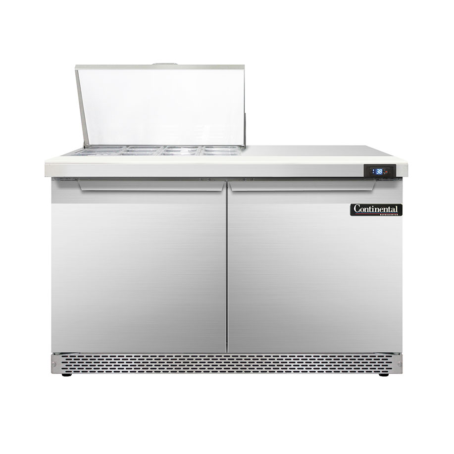 Continental Refrigerator, D48N12M-FB, Refrigerated Counter, Mega Top Sandwich / Salad Unit