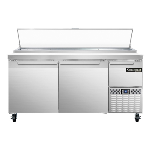 Continental Refrigerator, PA68N, Refrigerated Counter, Pizza Prep Table