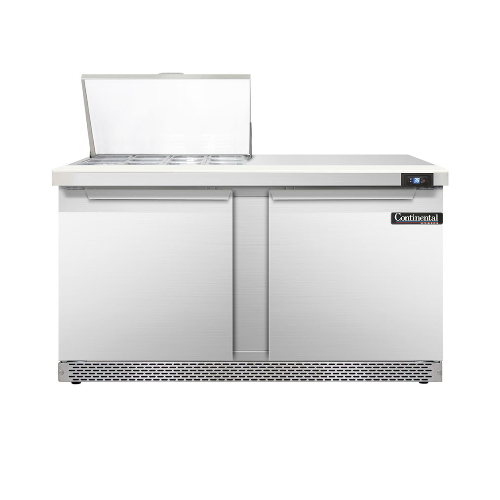 Continental Refrigerator, D60N12M-FB, Refrigerated Counter, Mega Top Sandwich / Salad Unit