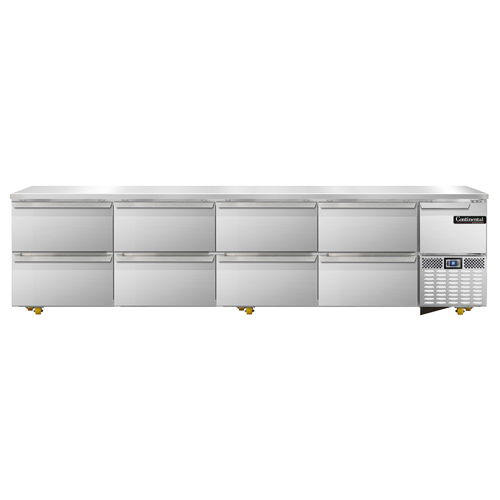 Continental Refrigerator, RA118N-U-D, Refrigerator, Undercounter, Reach-In