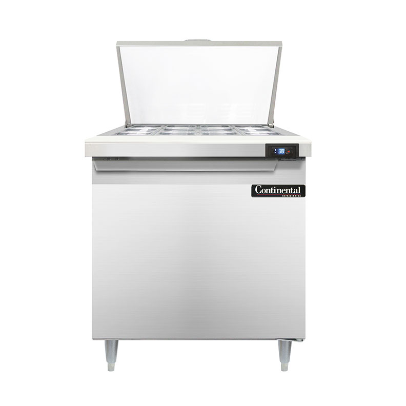 Continental Refrigerator, D32N12M, Refrigerated Counter, Mega Top Sandwich / Salad Unit