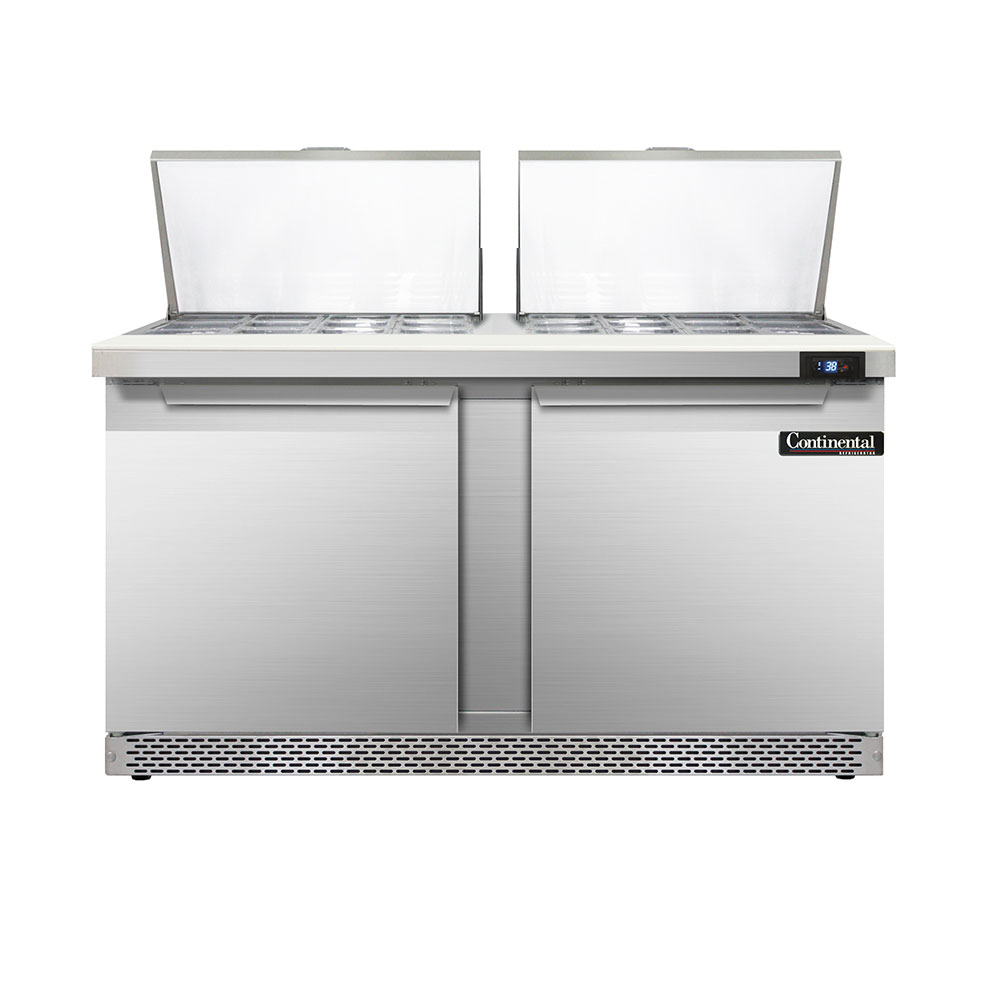 Continental Refrigerator, D60N24M-FB, Refrigerated Counter, Mega Top Sandwich / Salad Unit