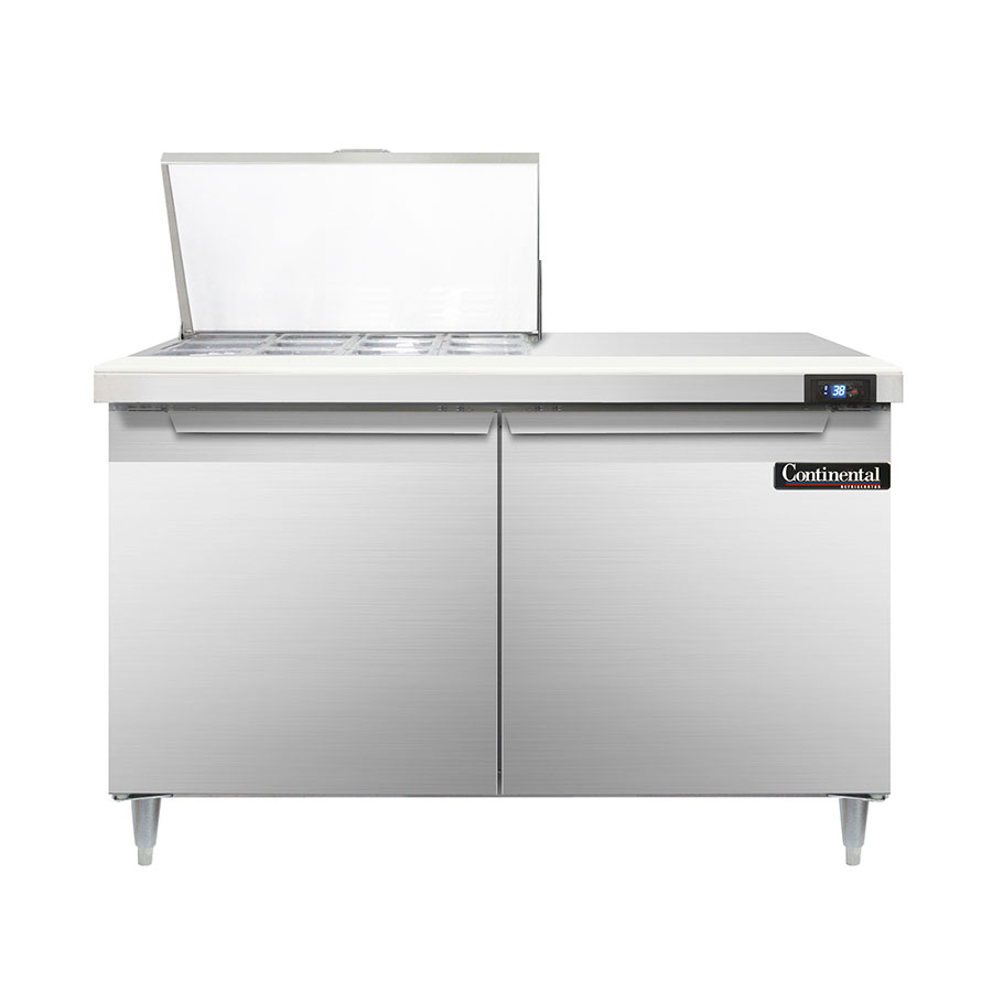 Continental Refrigerator, D48N12M, Refrigerated Counter, Mega Top Sandwich / Salad Unit