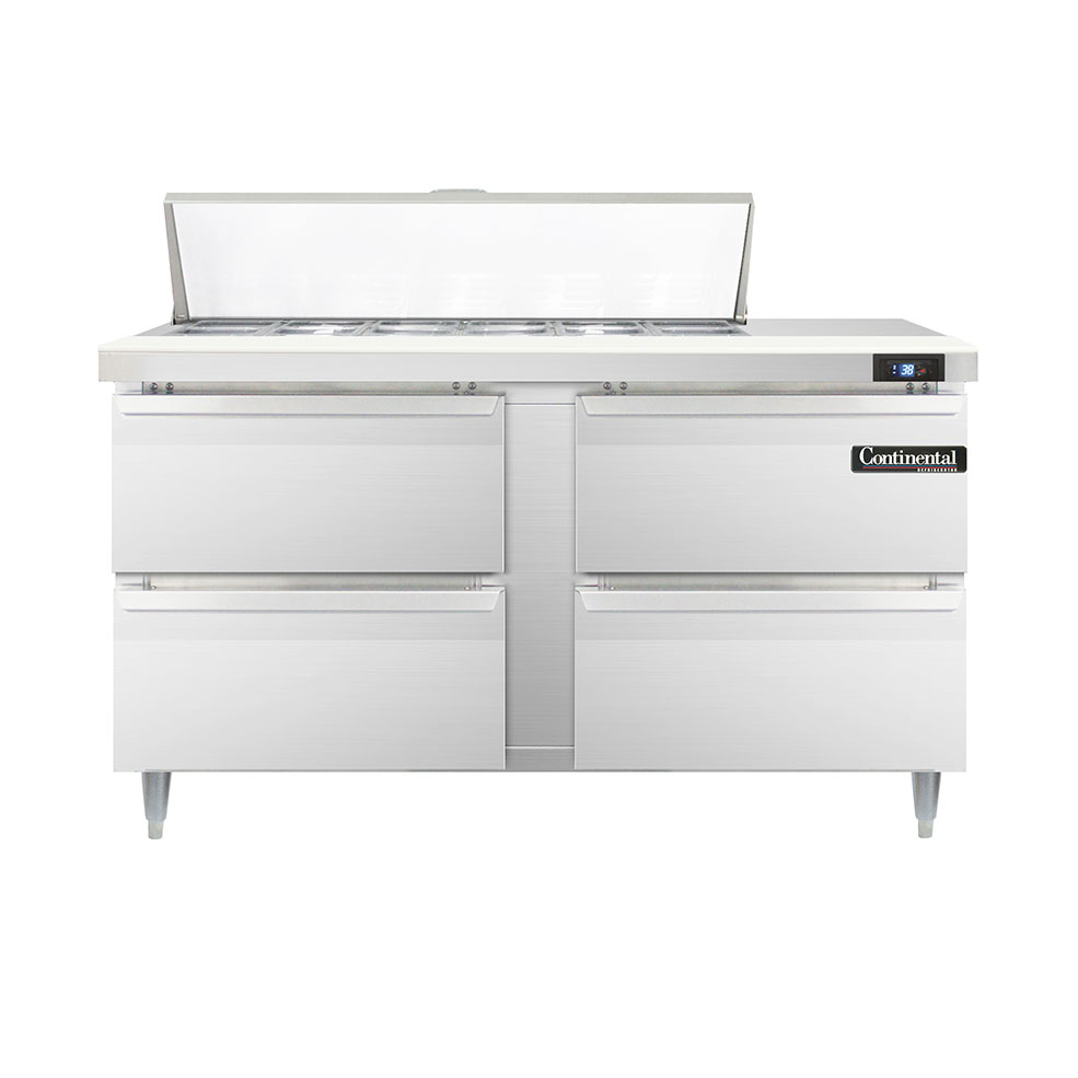 Continental Refrigerator, D60N12-D, Refrigerated Counter, Sandwich / Salad Unit