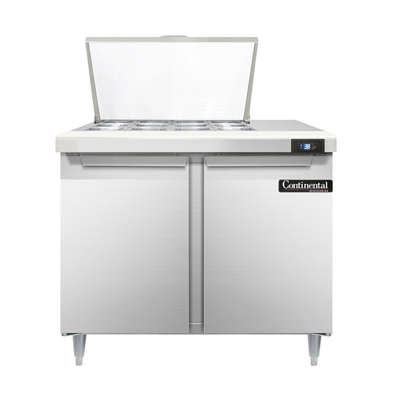 Continental Refrigerator, D36N12M, Refrigerated Counter, Mega Top Sandwich / Salad Unit