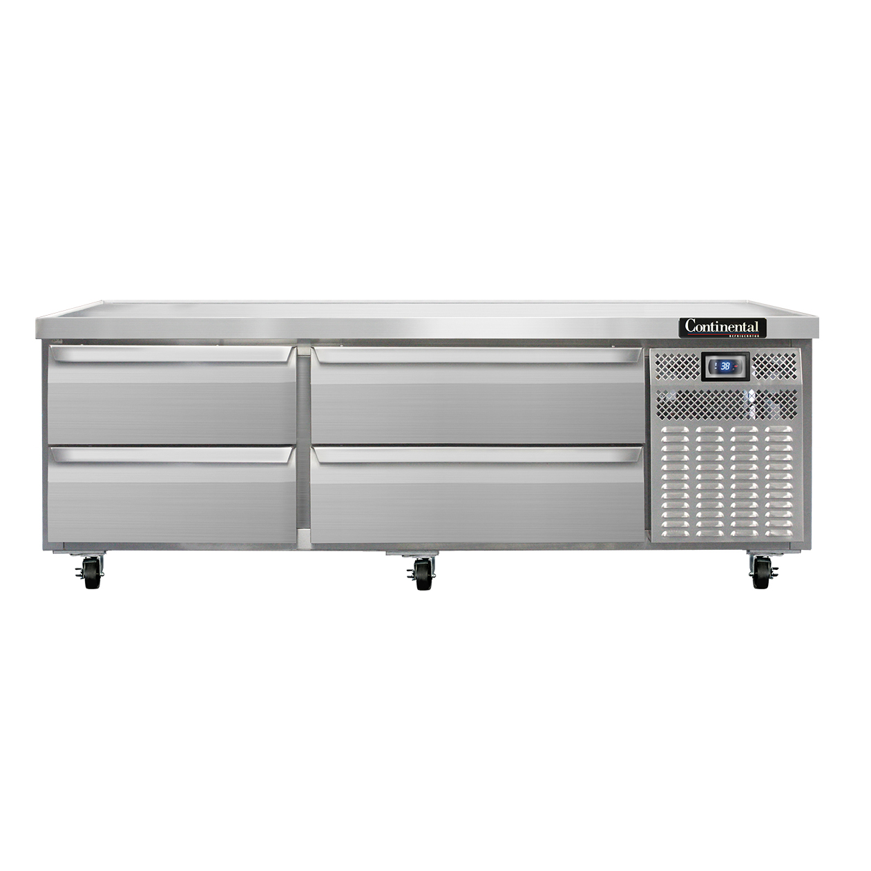 Continental Refrigerator, D72GN, Equipment Stand, Refrigerated Base
