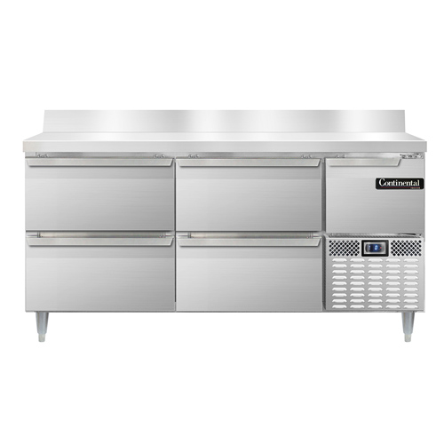 Continental Refrigerator, DFA68NSSBSD, Freezer Counter, Work Top