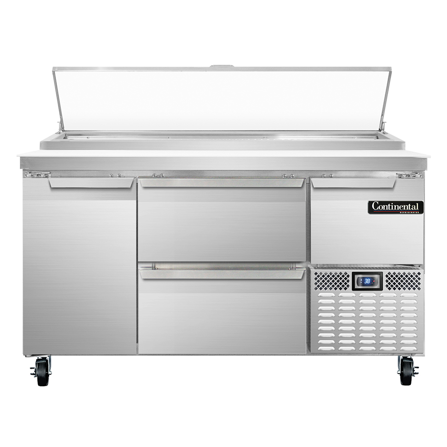 Continental Refrigerator, PA60N-D, Refrigerated Counter, Pizza Prep Table