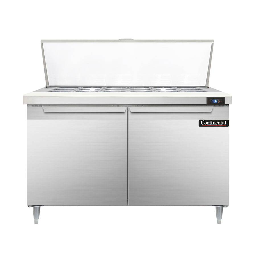 Continental Refrigerator, D48N18M, Refrigerated Counter, Mega Top Sandwich / Salad Unit
