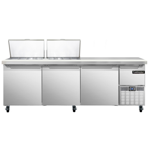 Continental Refrigerator, RA93N24M, Refrigerated Counter, Mega Top Sandwich / Salad Unit