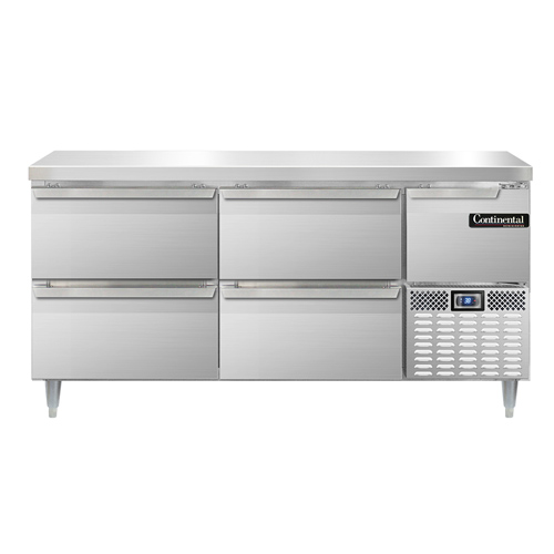 Continental Refrigerator, DRA68NSS-F, Refrigerator, Fish / Poultry