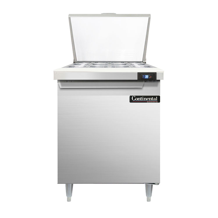 Continental Refrigerator, D27N12M, Refrigerated Counter, Mega Top Sandwich / Salad Unit