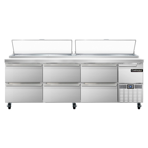 Continental Refrigerator, PA93N-D, Refrigerated Counter, Pizza Prep Table