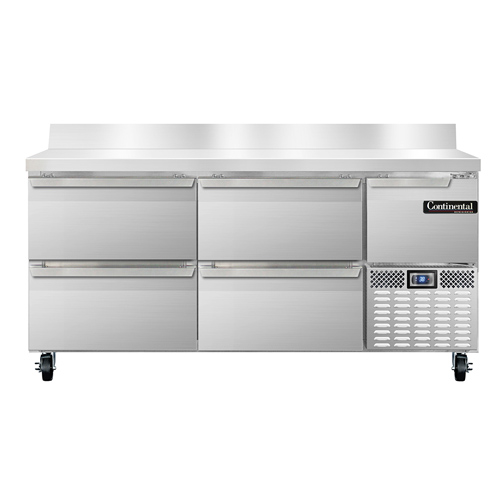 Continental Refrigerator, RA68NBS-D, Refrigerated Counter, Work Top