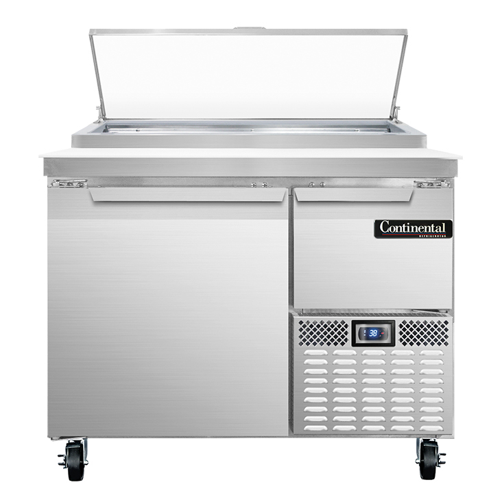 Continental Refrigerator, PA43N, Refrigerated Counter, Pizza Prep Table