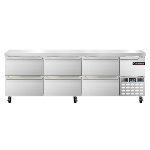 Continental Refrigerator, RA93N-D, Refrigerated Counter, Work Top