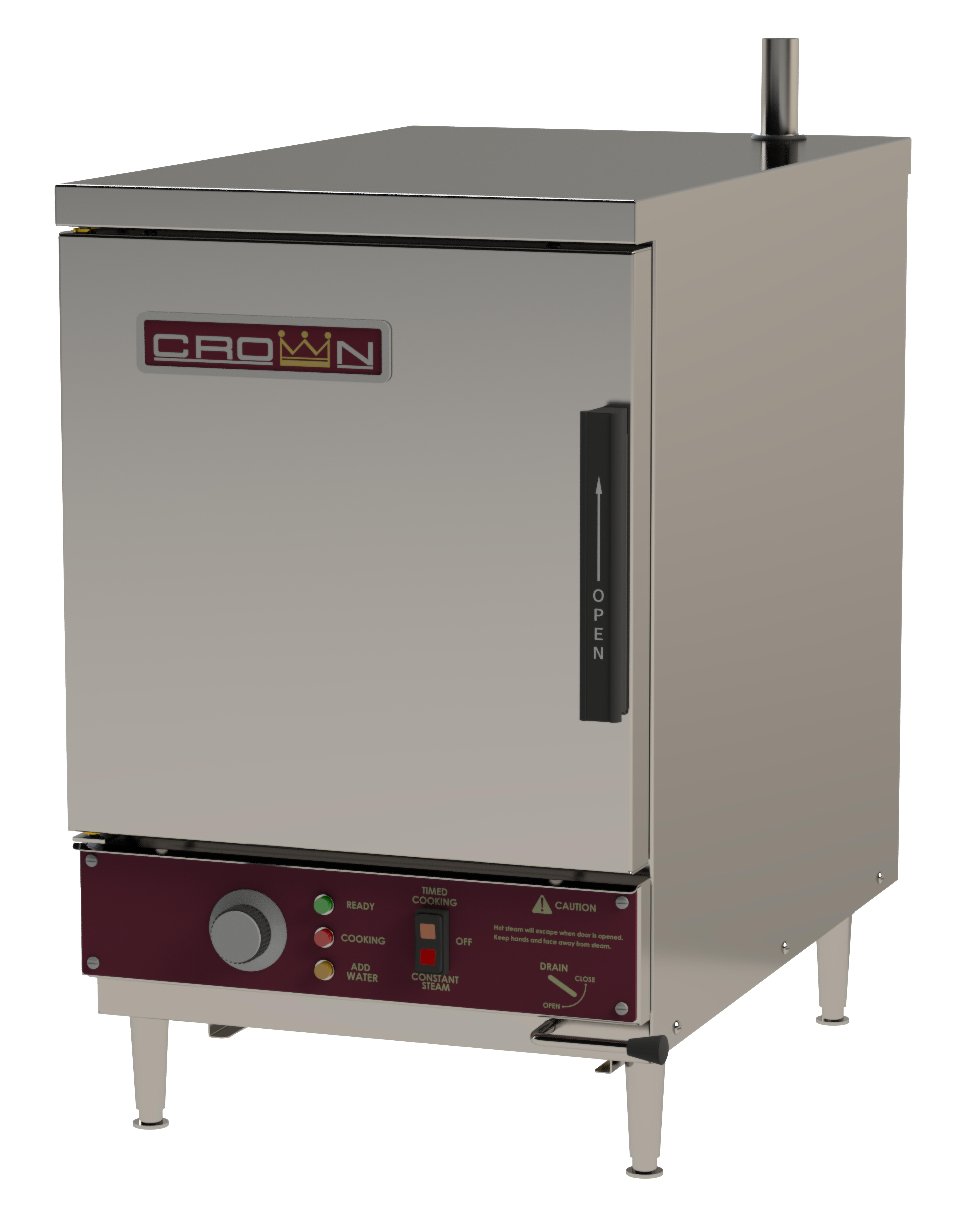 Crown Steam, EPXN-5_10KW_208V_1PH, 5 Pan Electric Steamer