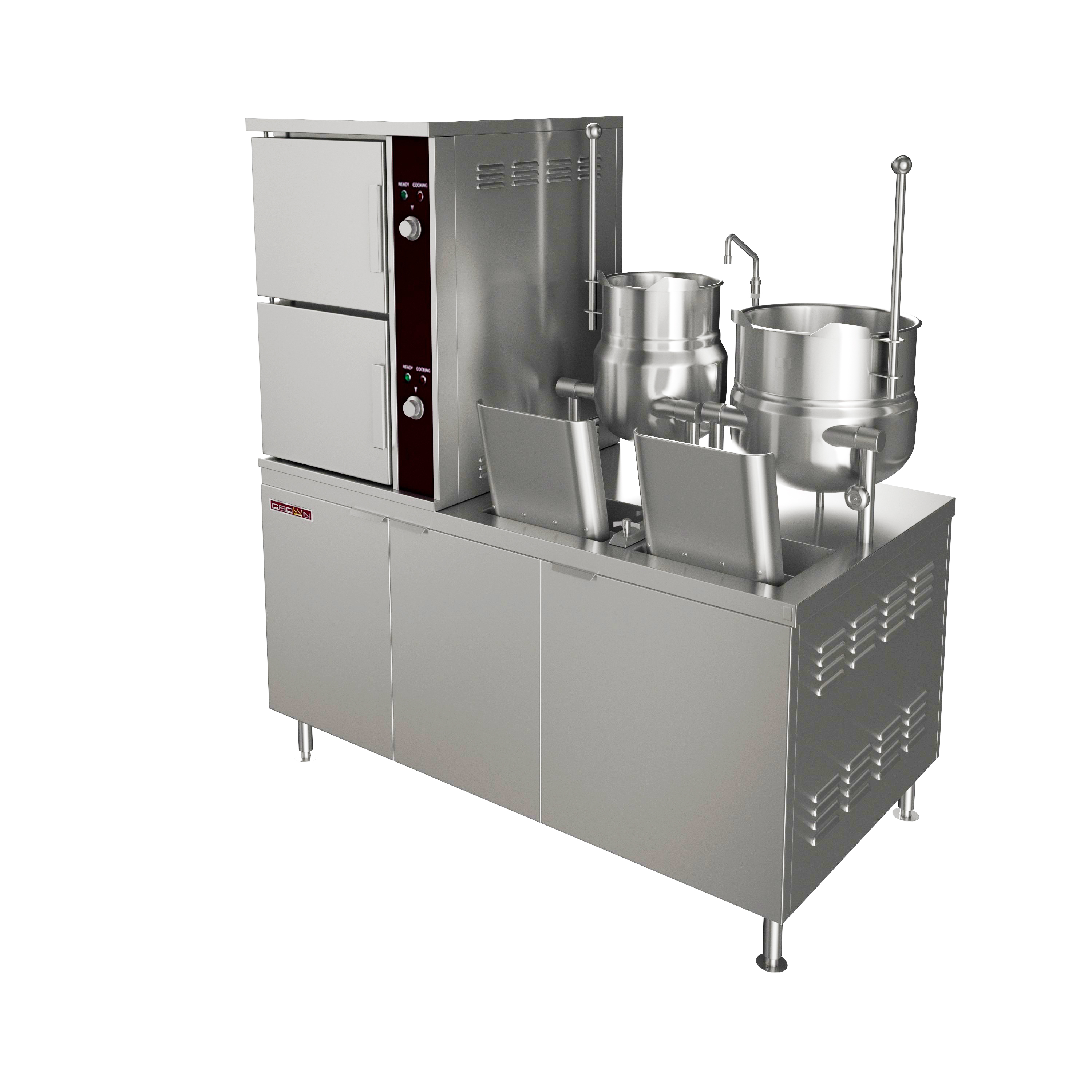 Crown Steam, ECX-10-6-10_42KW_208V_3PH, Electric Boiler Convection Steamer