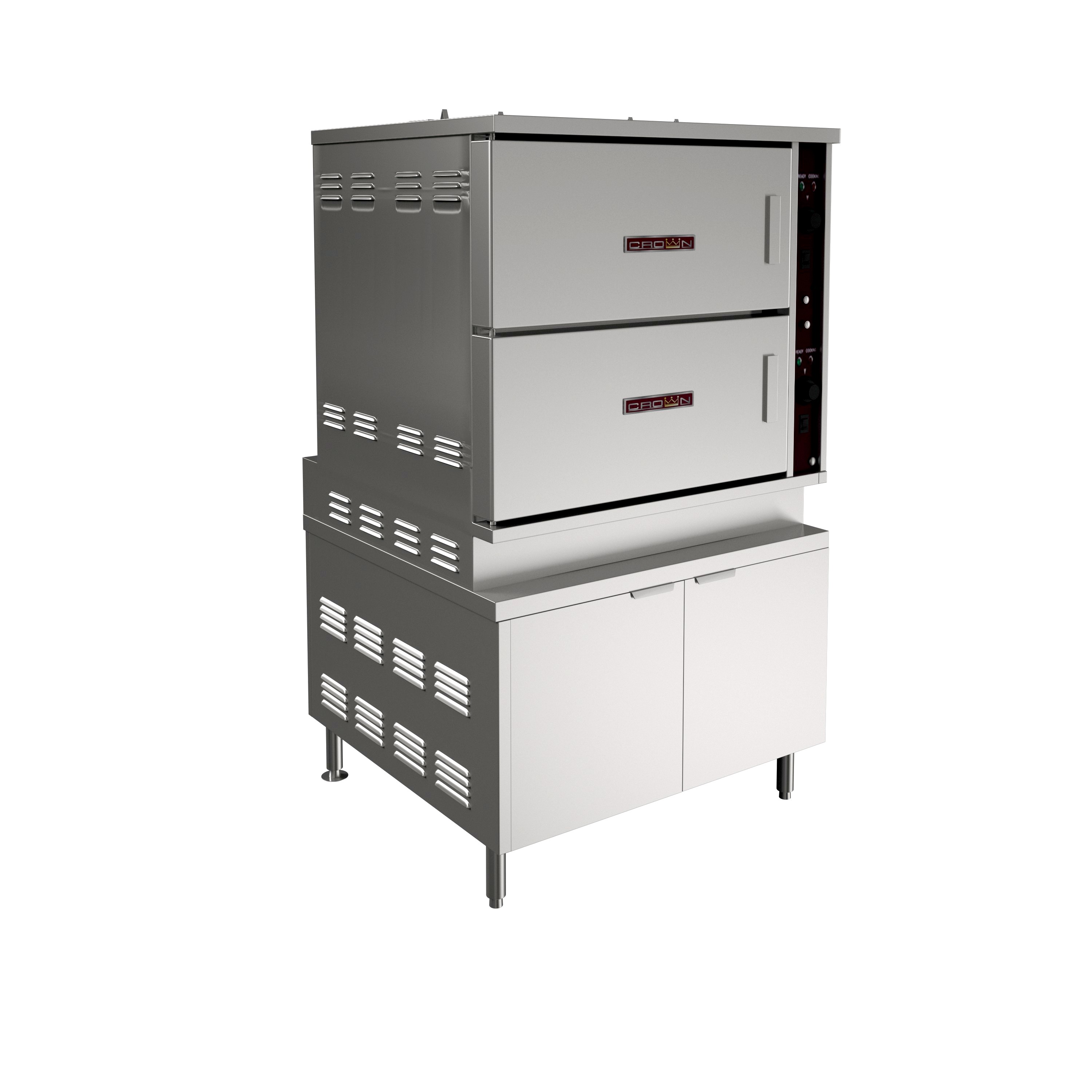 Crown Steam, GCX-16, Gas Convection Steamer, 115V, Boiler Based