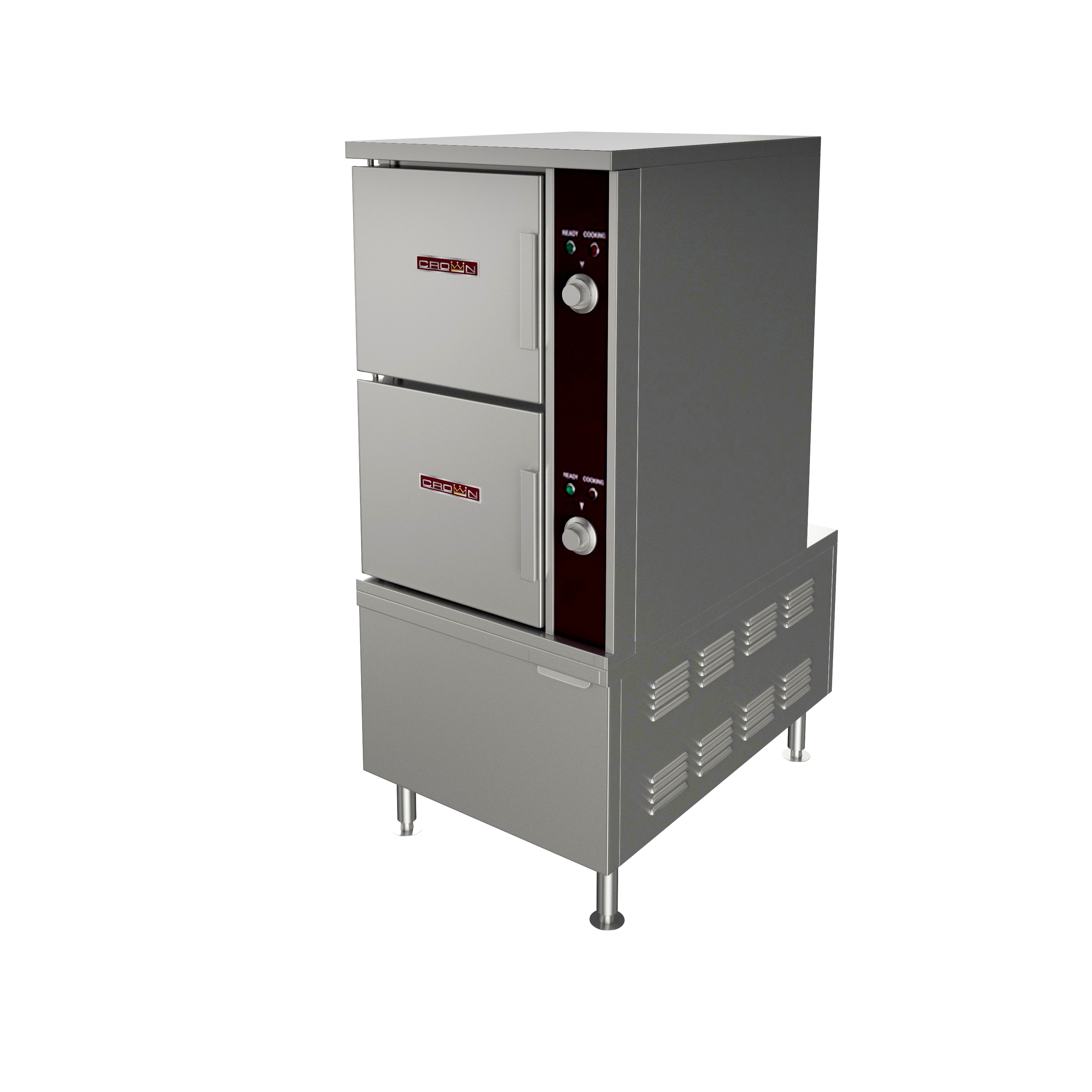 Crown Steam, ECX-2-36_24KW_208V_3PH, Electric Boiler Convection Steamer