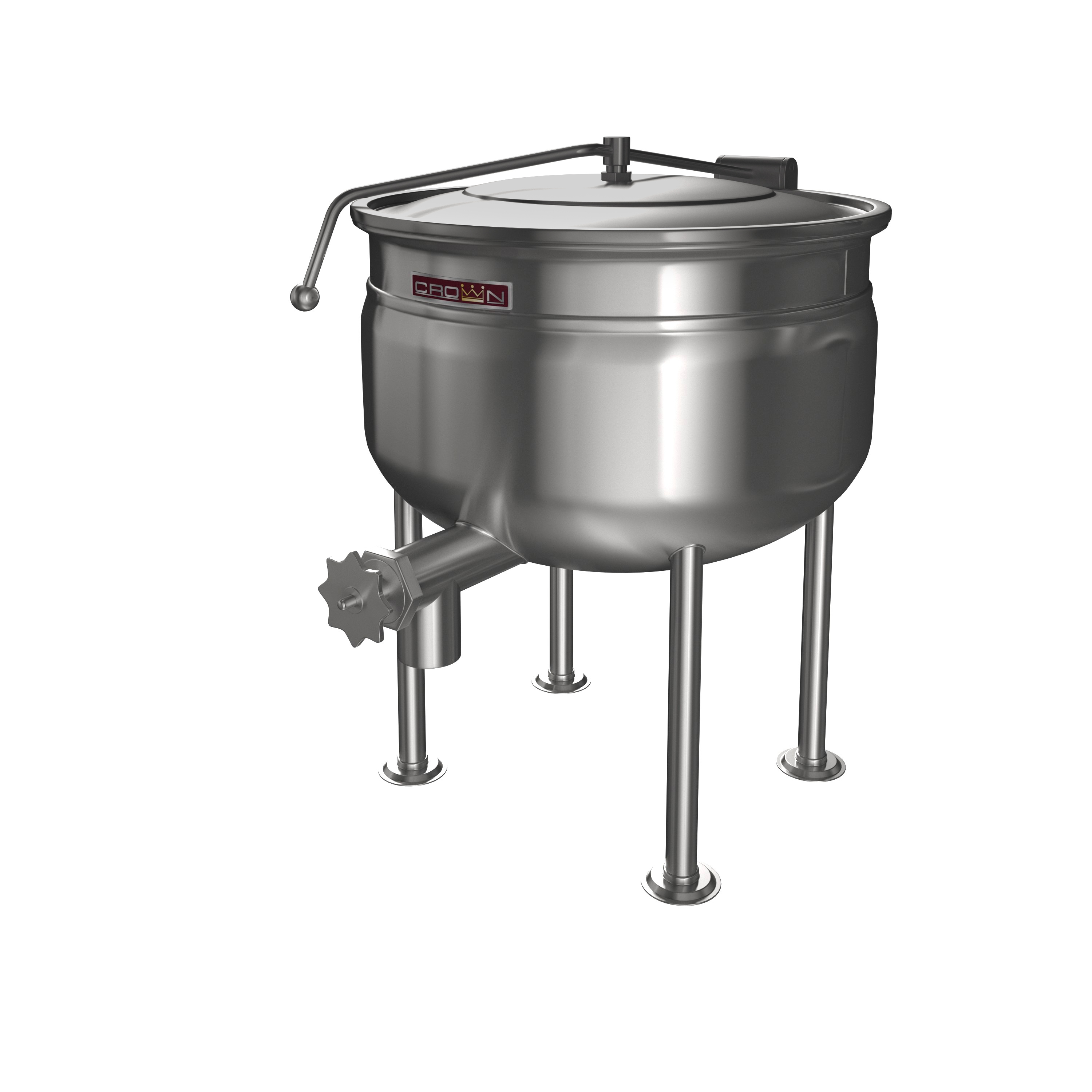 Crown Steam, DL-40F, Direct Steam Kettle, Freestanding