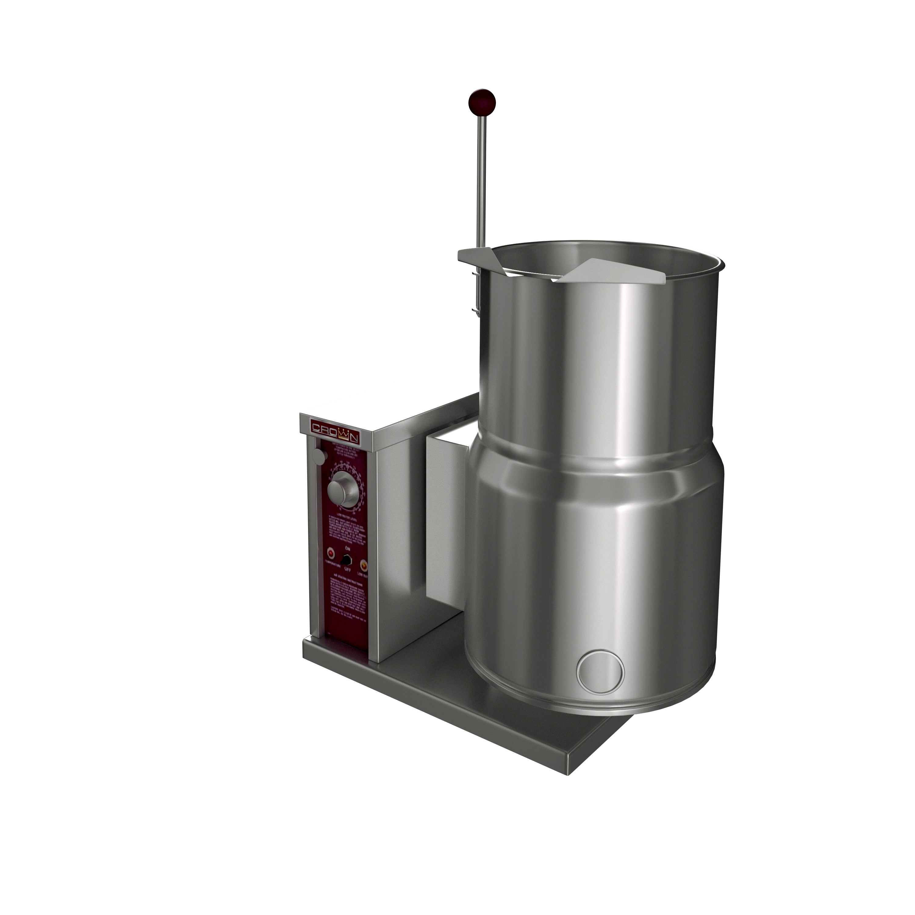 Crown Steam, EC-6TWL_208V_1PH, Electric Counter Tilt Kettle