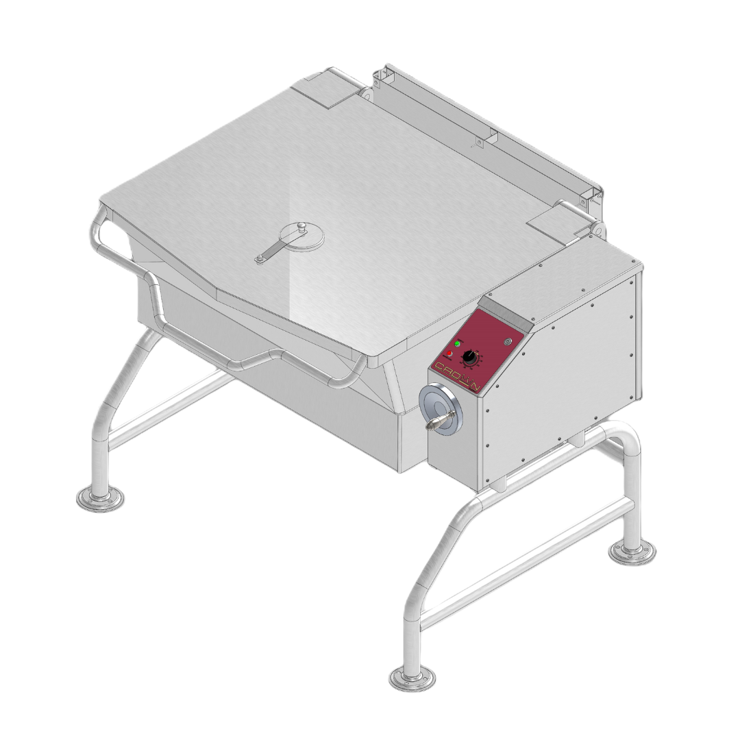 Crown Steam, SKG-30, Gas, Freestanding, Braising Pan & Tilt Skillet