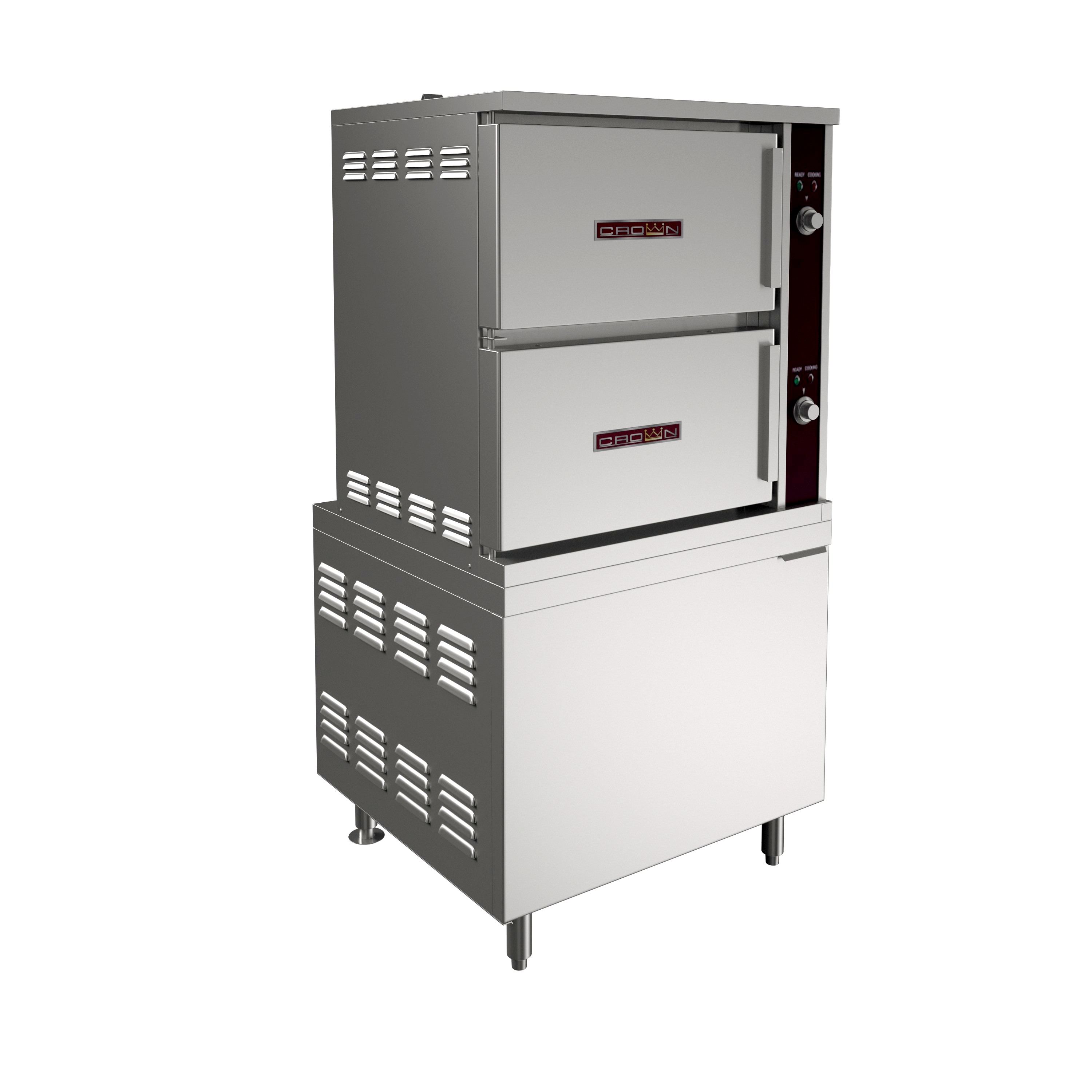 Crown Steam, GCX-10-36, Gas Convection Steamer, 115V, Boiler Based
