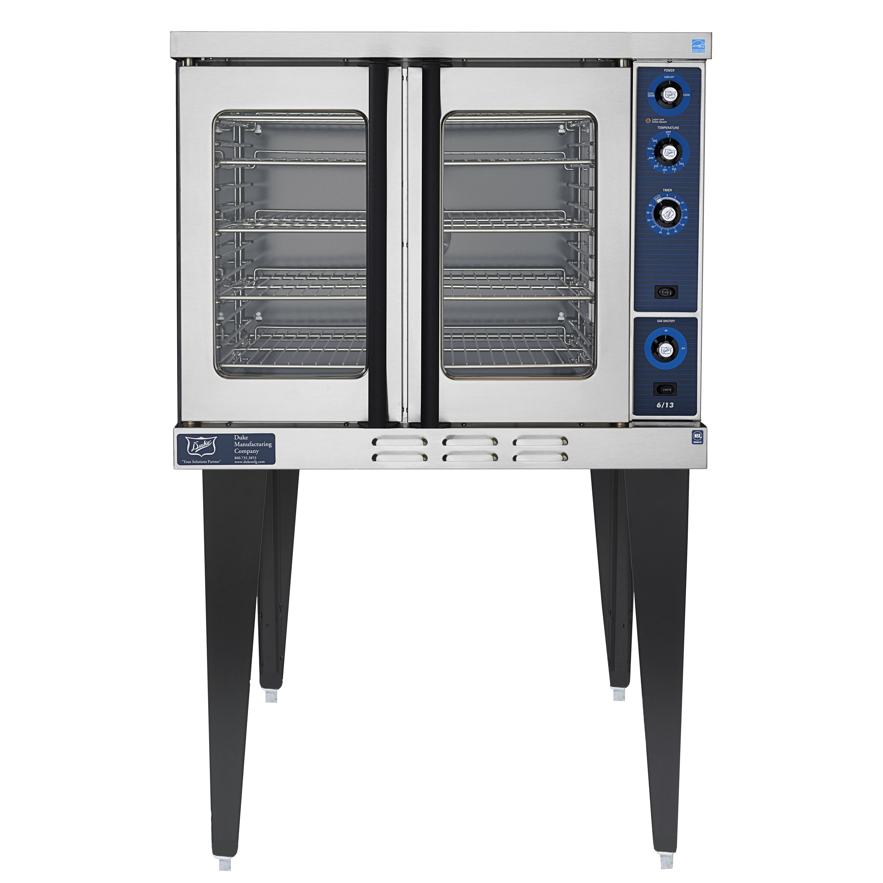 Duke Manufacturing, 613Q-G1V, Convection Oven, Gas, Single-Deck