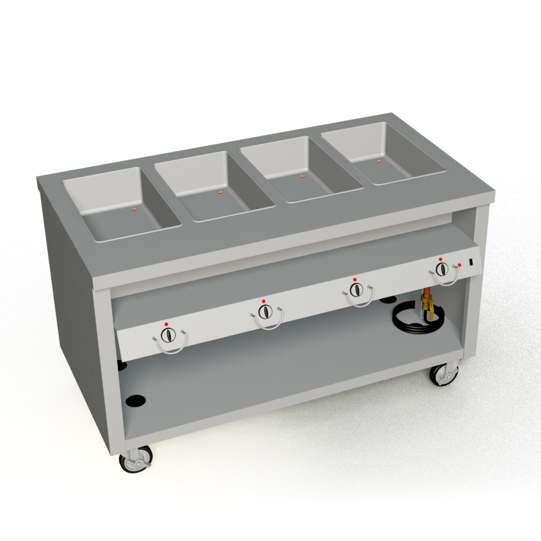Duke Manufacturing, TEHF-60PG, Serving Counter, Hot Food, Electric, 60" W, Swivel, 32" D