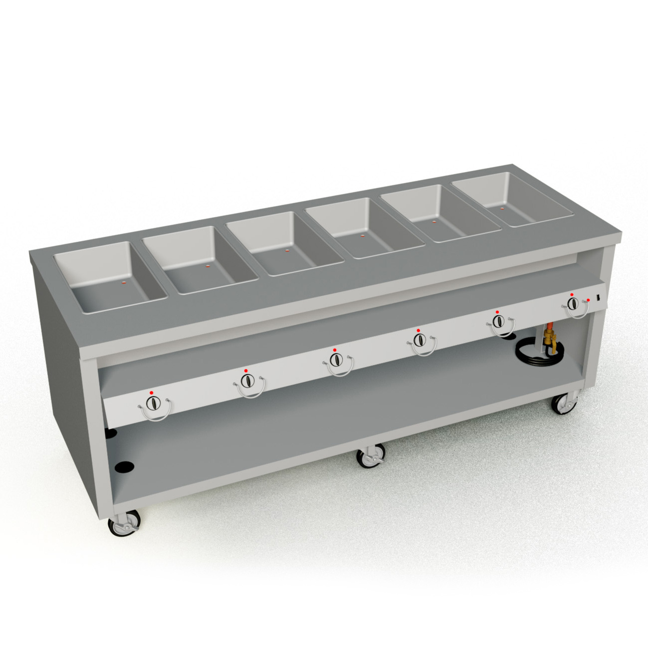 Duke Manufacturing, TEHF-88PG, Serving Counter, Hot Food, Electric, 88" W, Swivel, 32" D