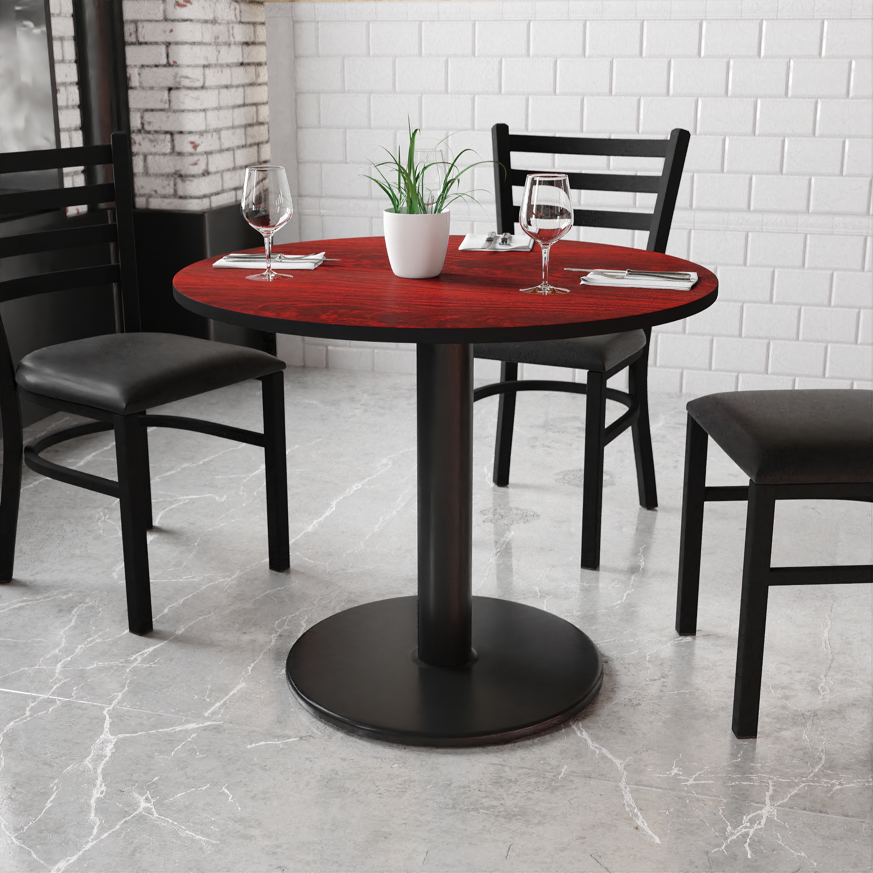 Flash Furniture, XU-RD-36-MAHTB-TR24-GG, Restaurant Tables