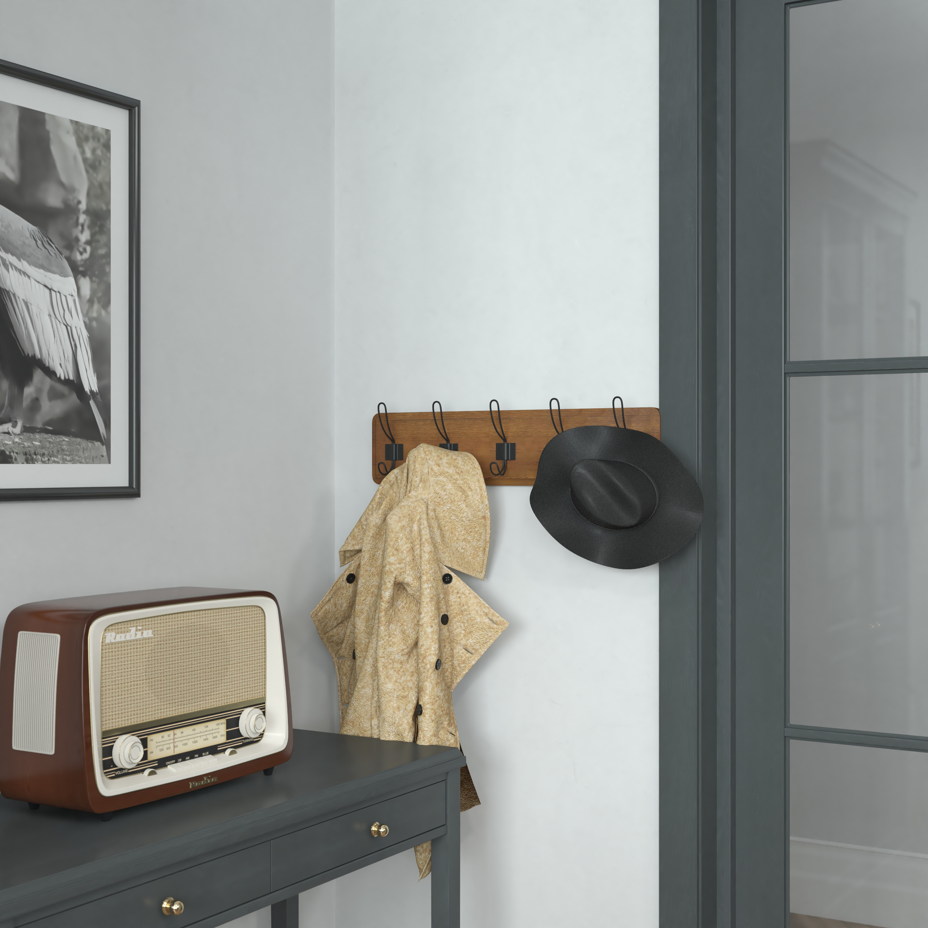 Flash Furniture, HFKHD-GDI-CRE8-632315-GG, Coat Racks