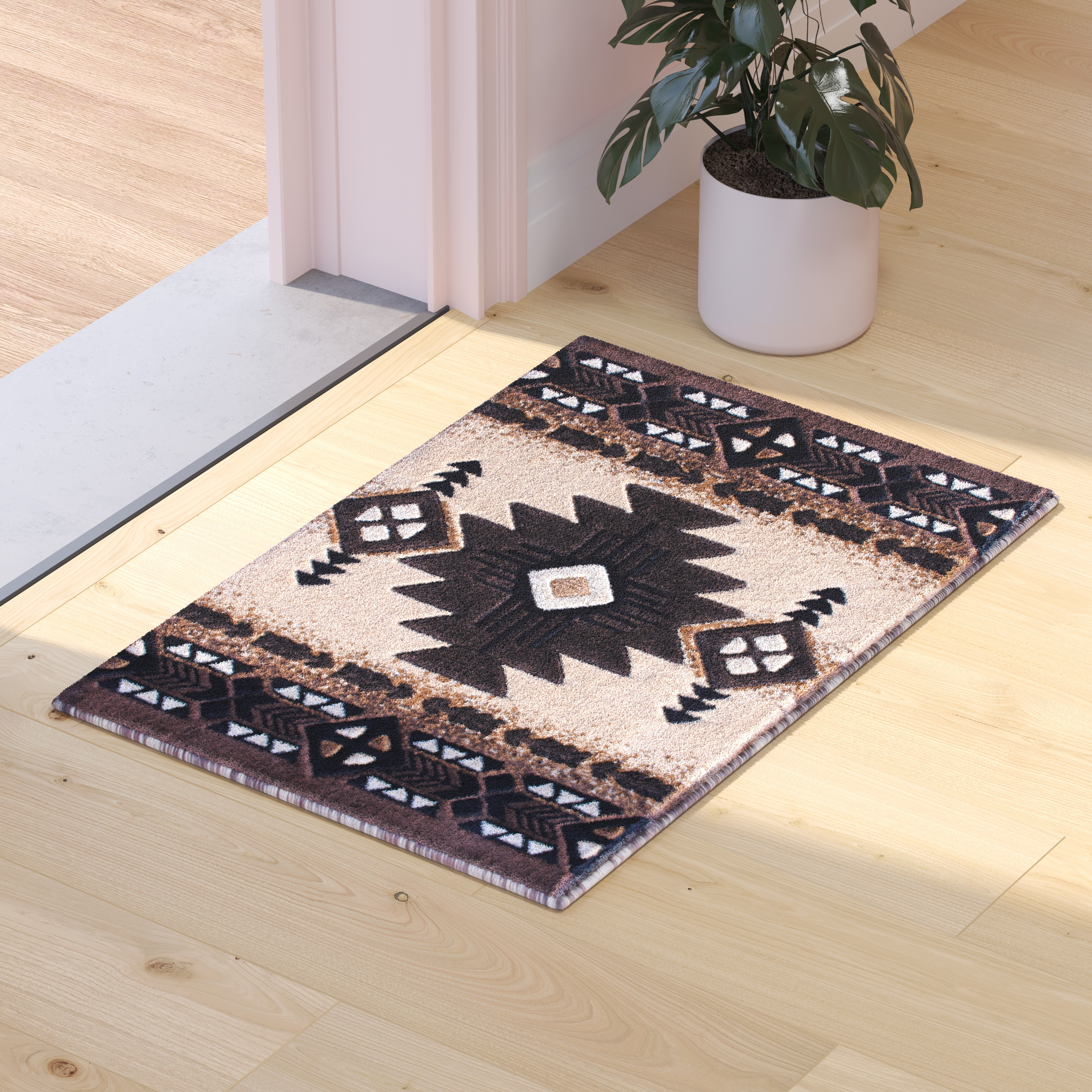 Flash Furniture, ACD-RG611-23-BN-GG, Rugs