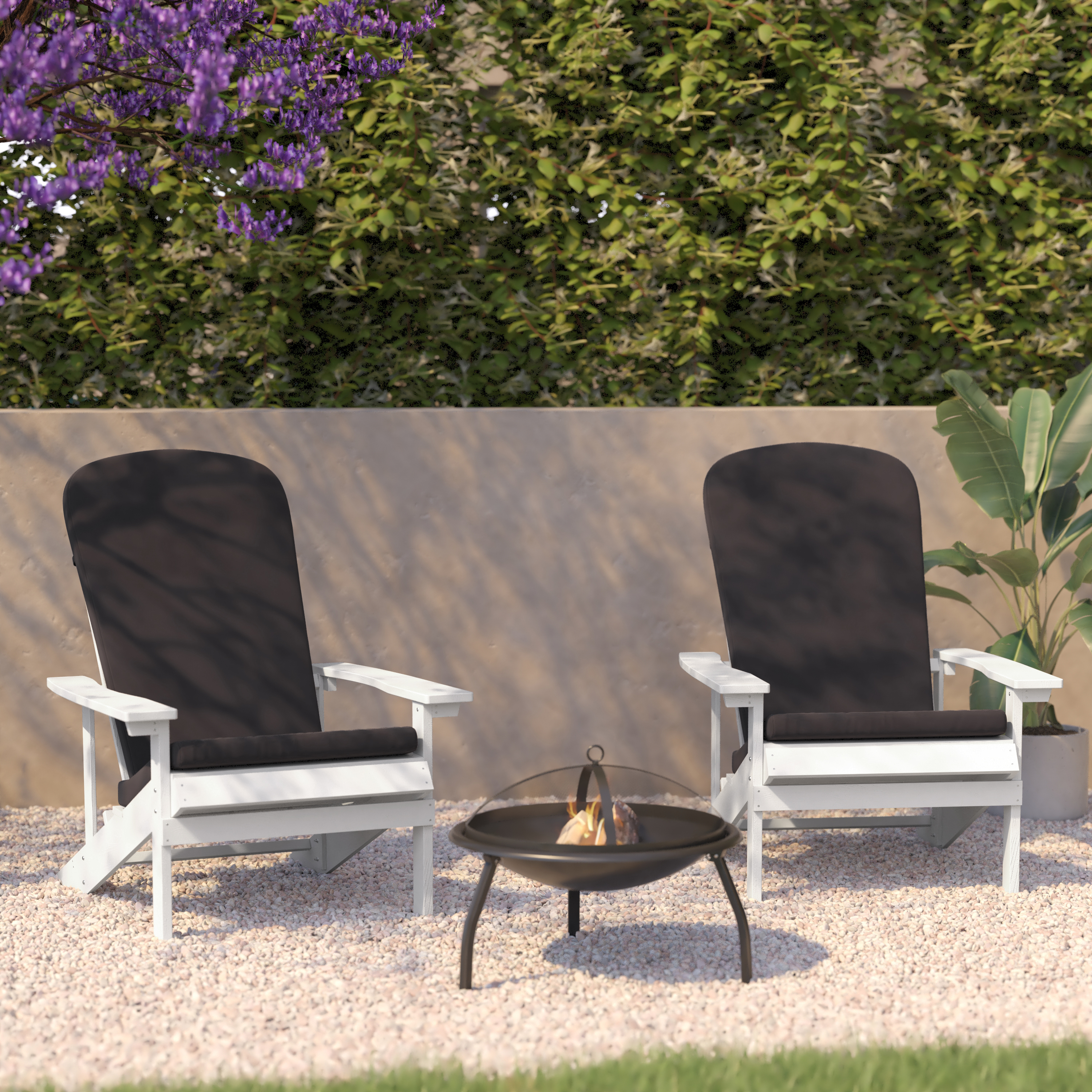 Flash Furniture, 2-JJ-C14501-CSNGY-WH-GG, Patio Chairs