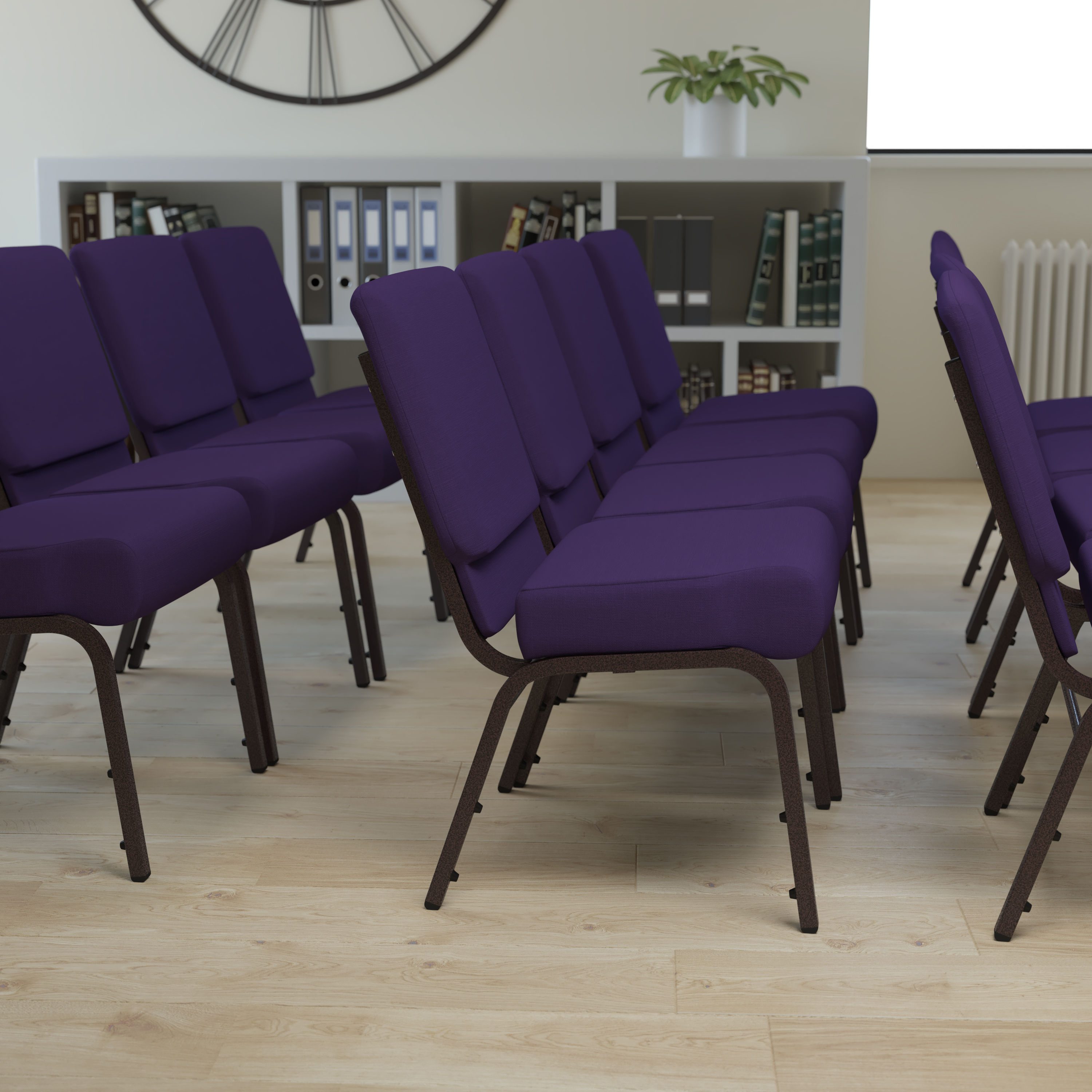 Flash Furniture, FD-CH0221-4-GV-ROY-GG, Banquet/Church Stack Chairs
