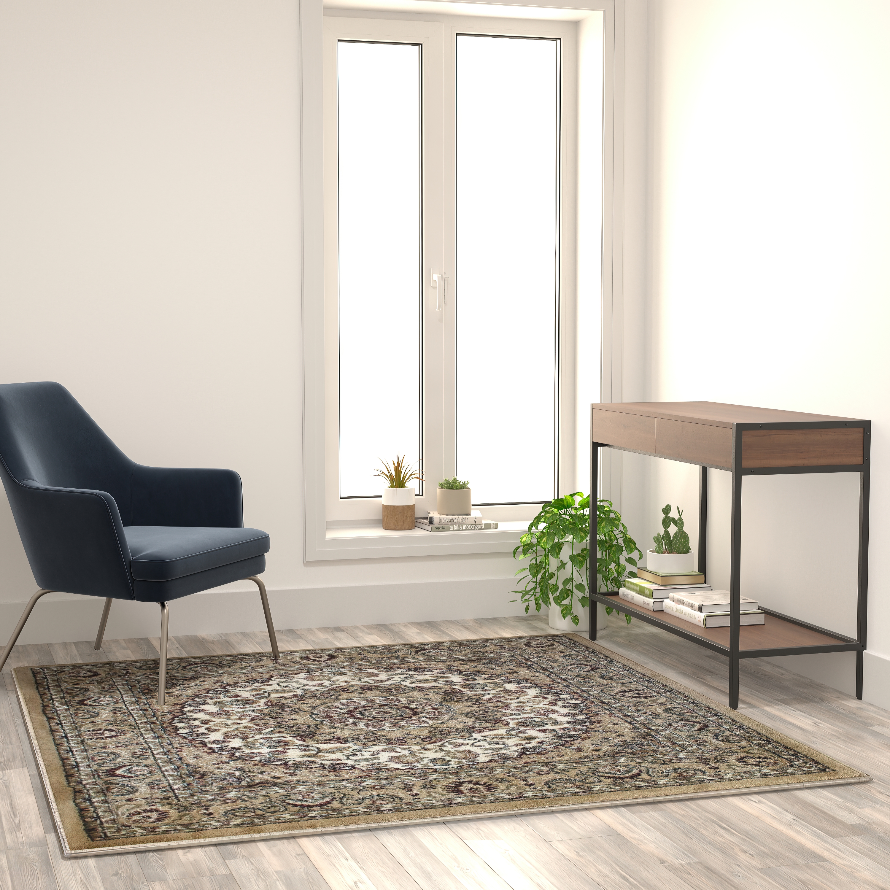 Flash Furniture, NR-RGB401-55-IV-GG, Rugs